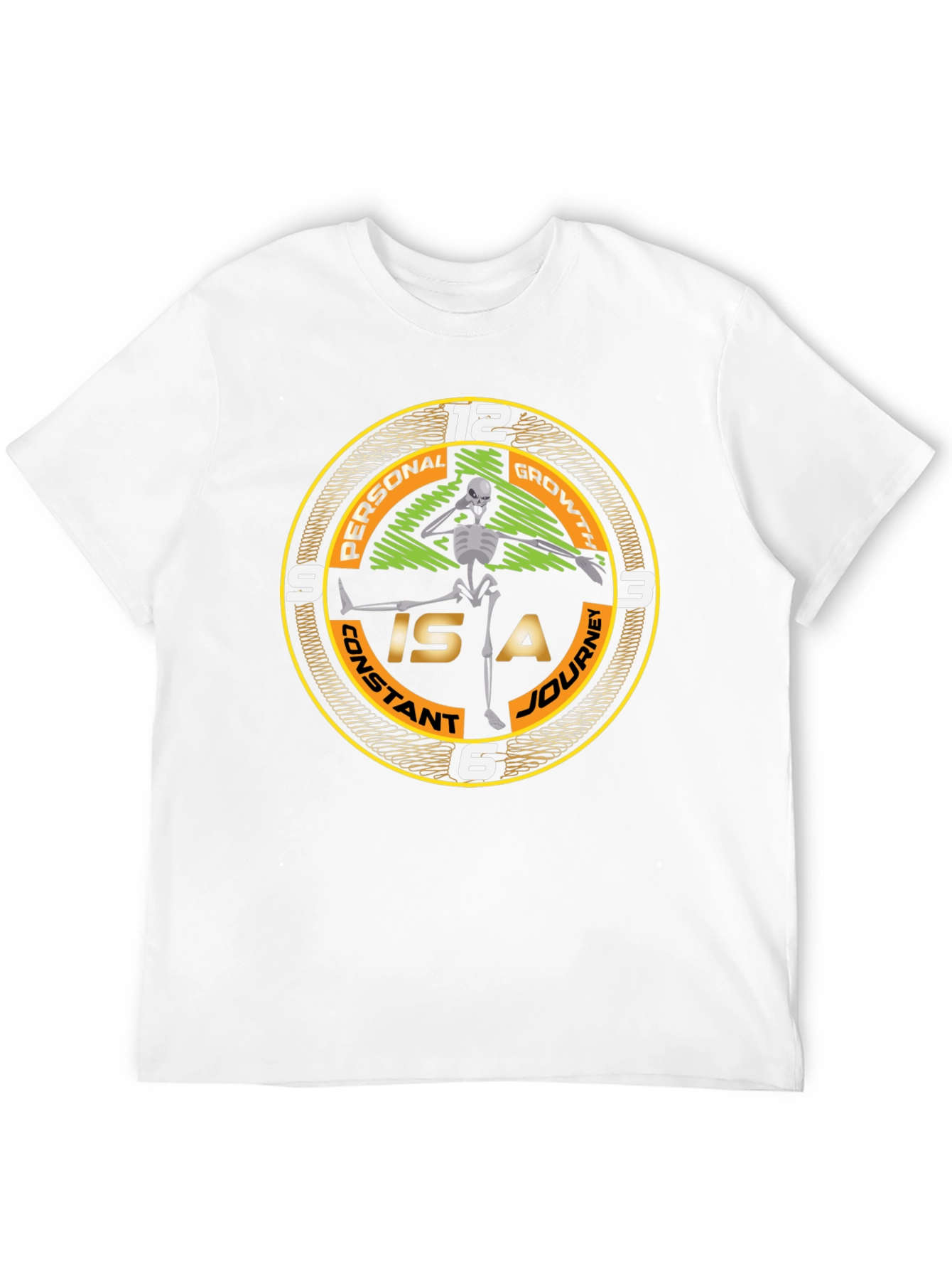 Personal Growth Skeleton Graphic Tee