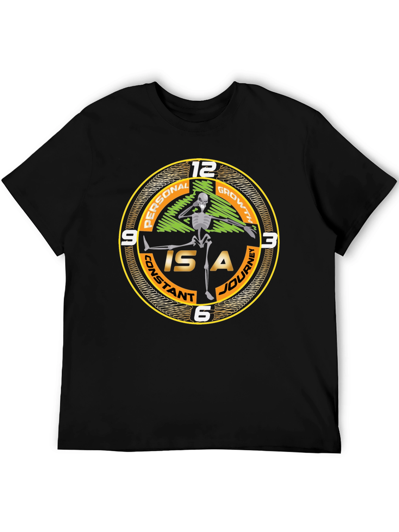 Personal Growth Skeleton Graphic Tee