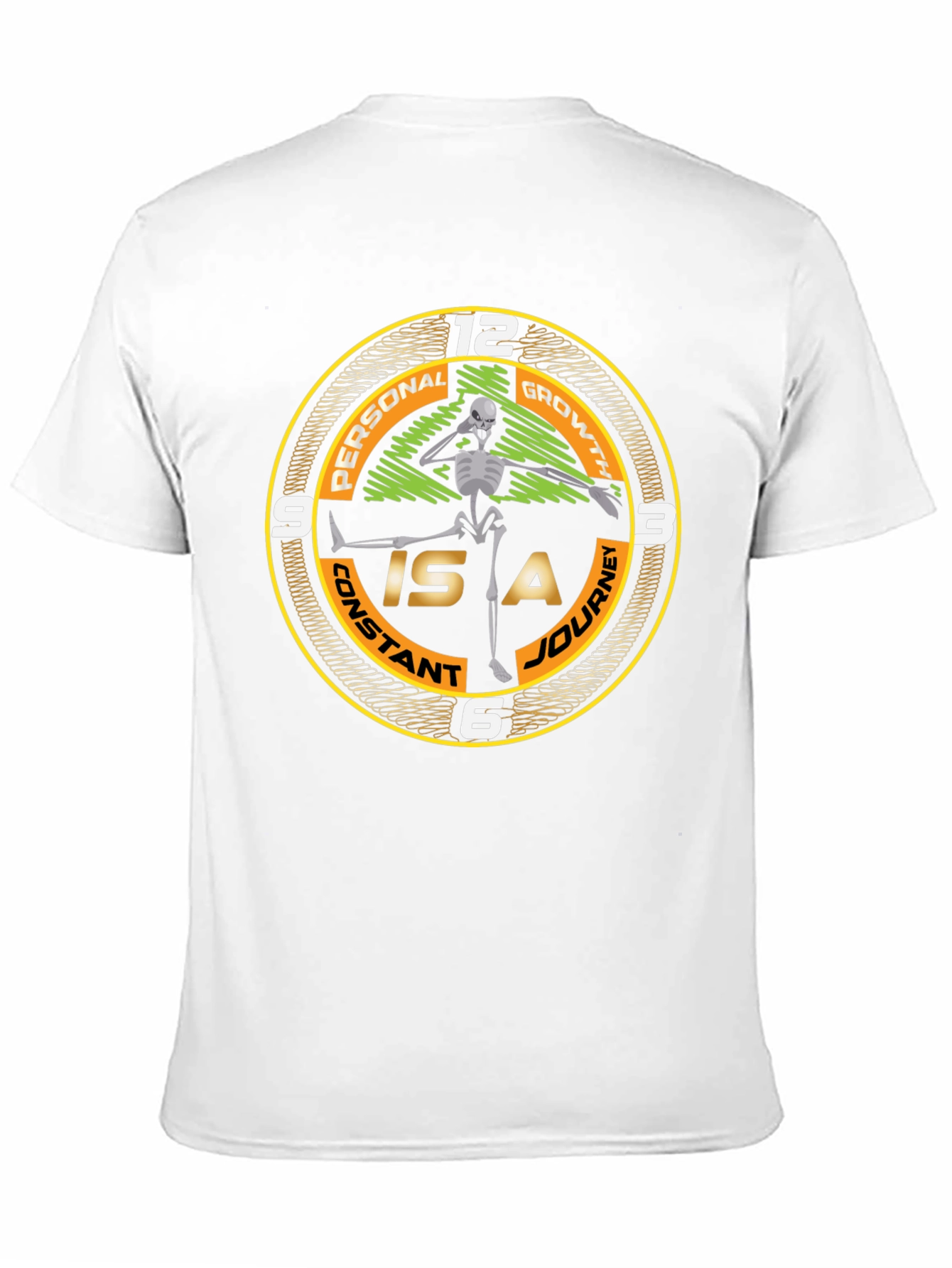 Personal Growth Skeleton Graphic Tee