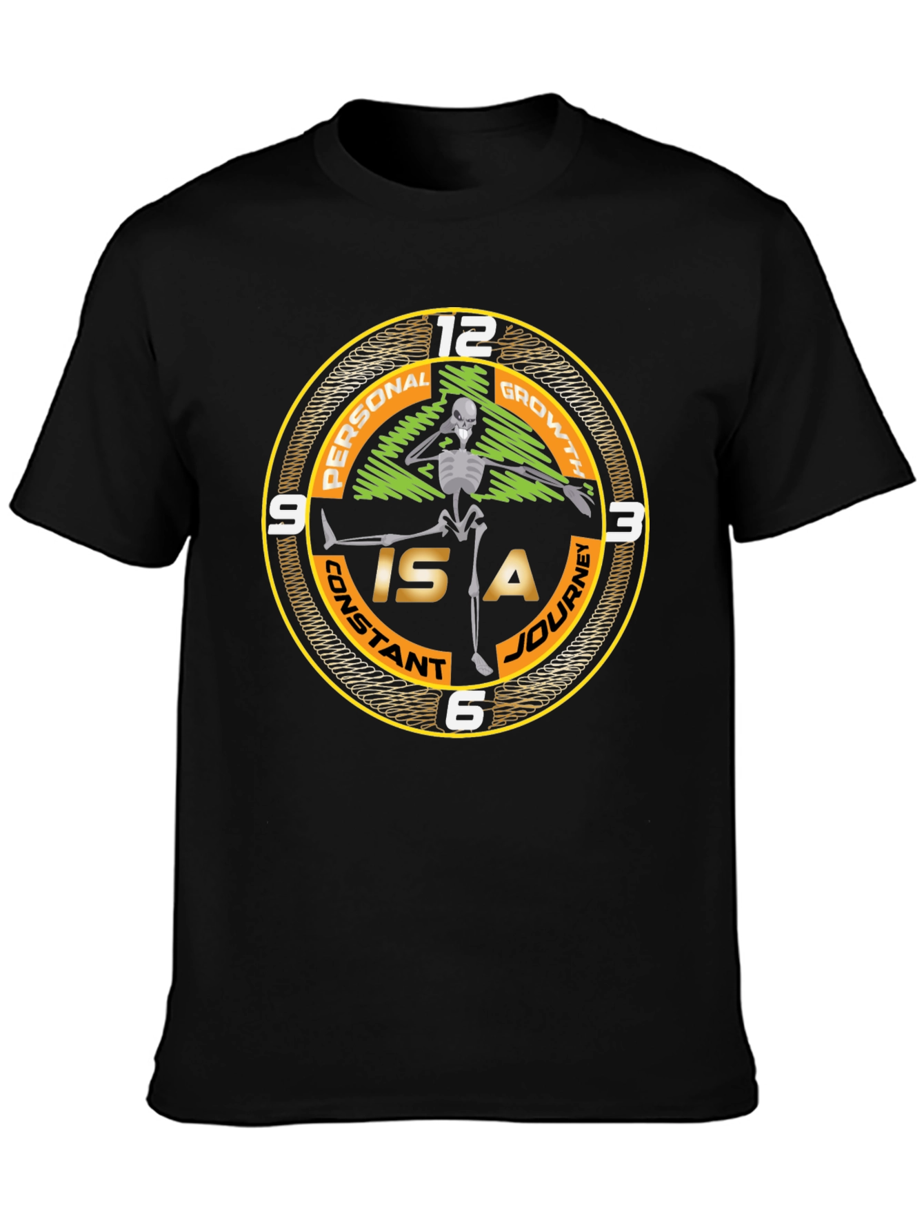 Personal Growth Skeleton Graphic Tee