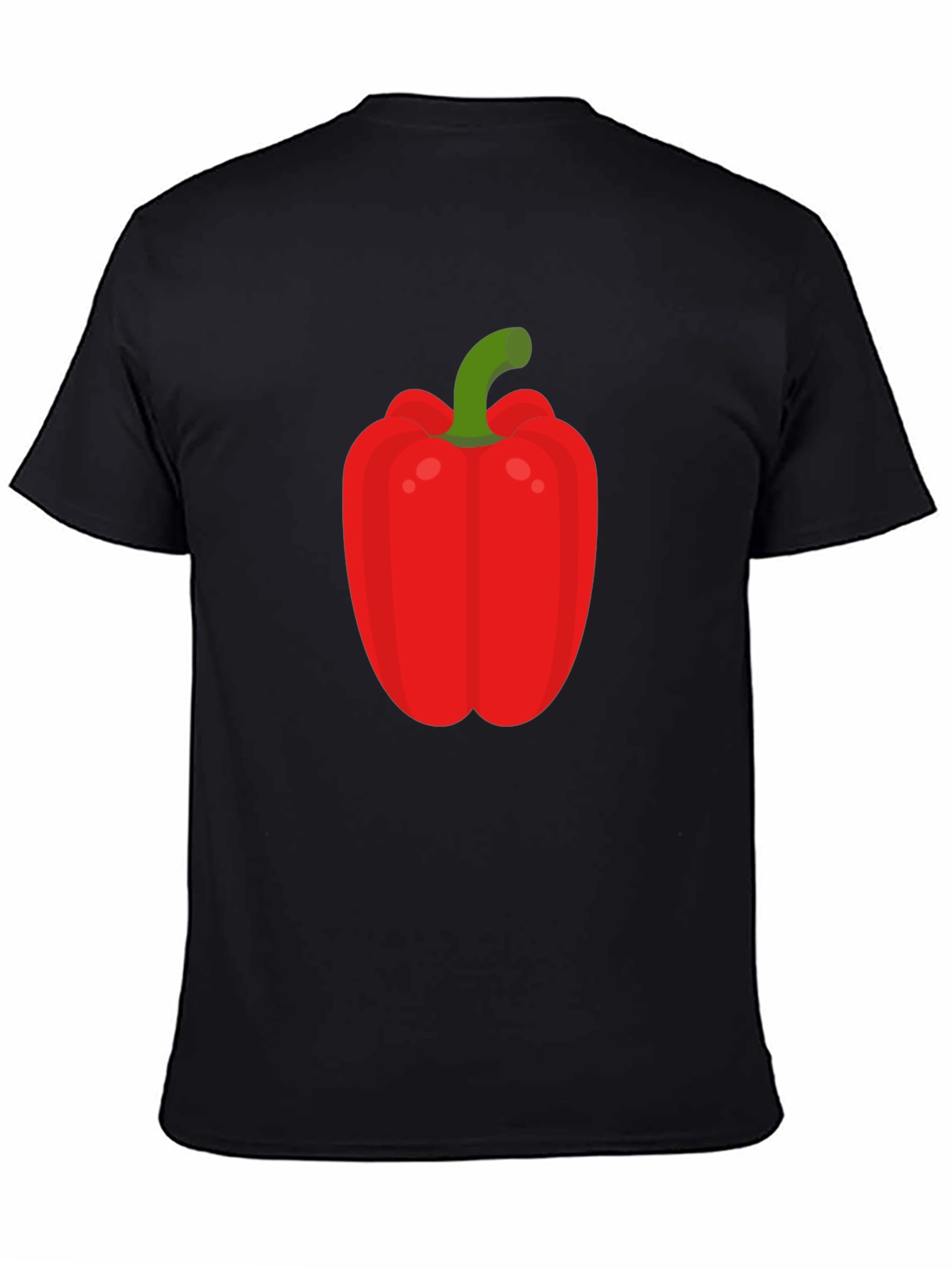 Red Pepper Graphic Tee - Unisex Black T-Shirt
