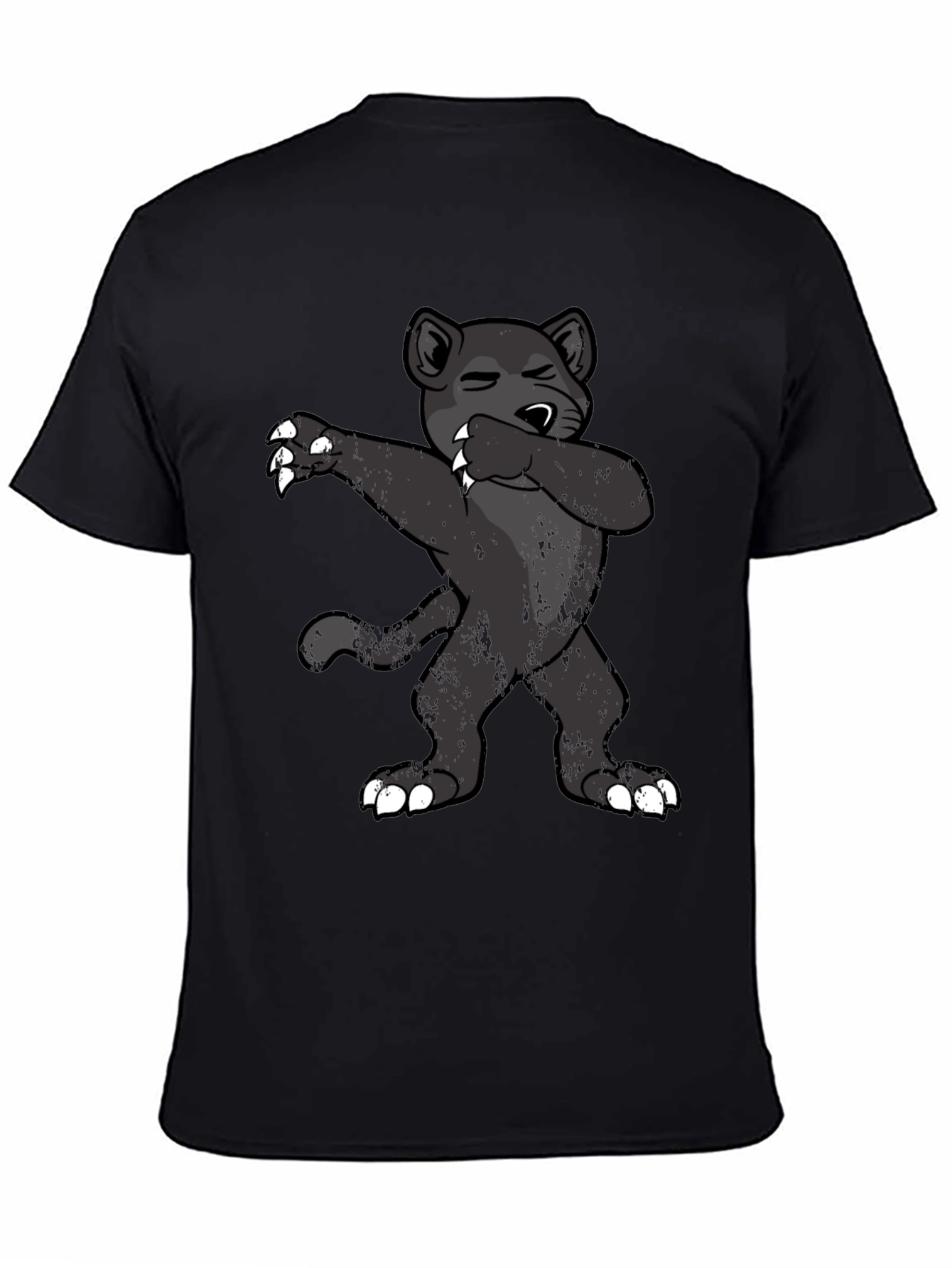Dabbing Cartoon Black Panther T-Shirt