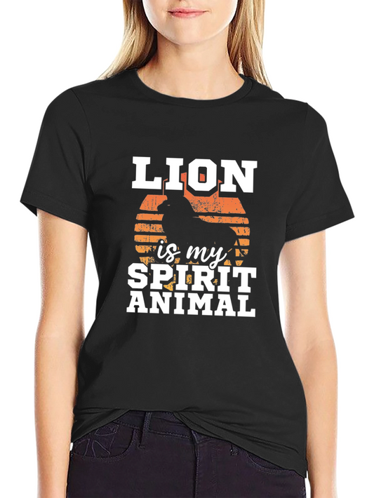 Lion Spirit Animal Graphic Tee