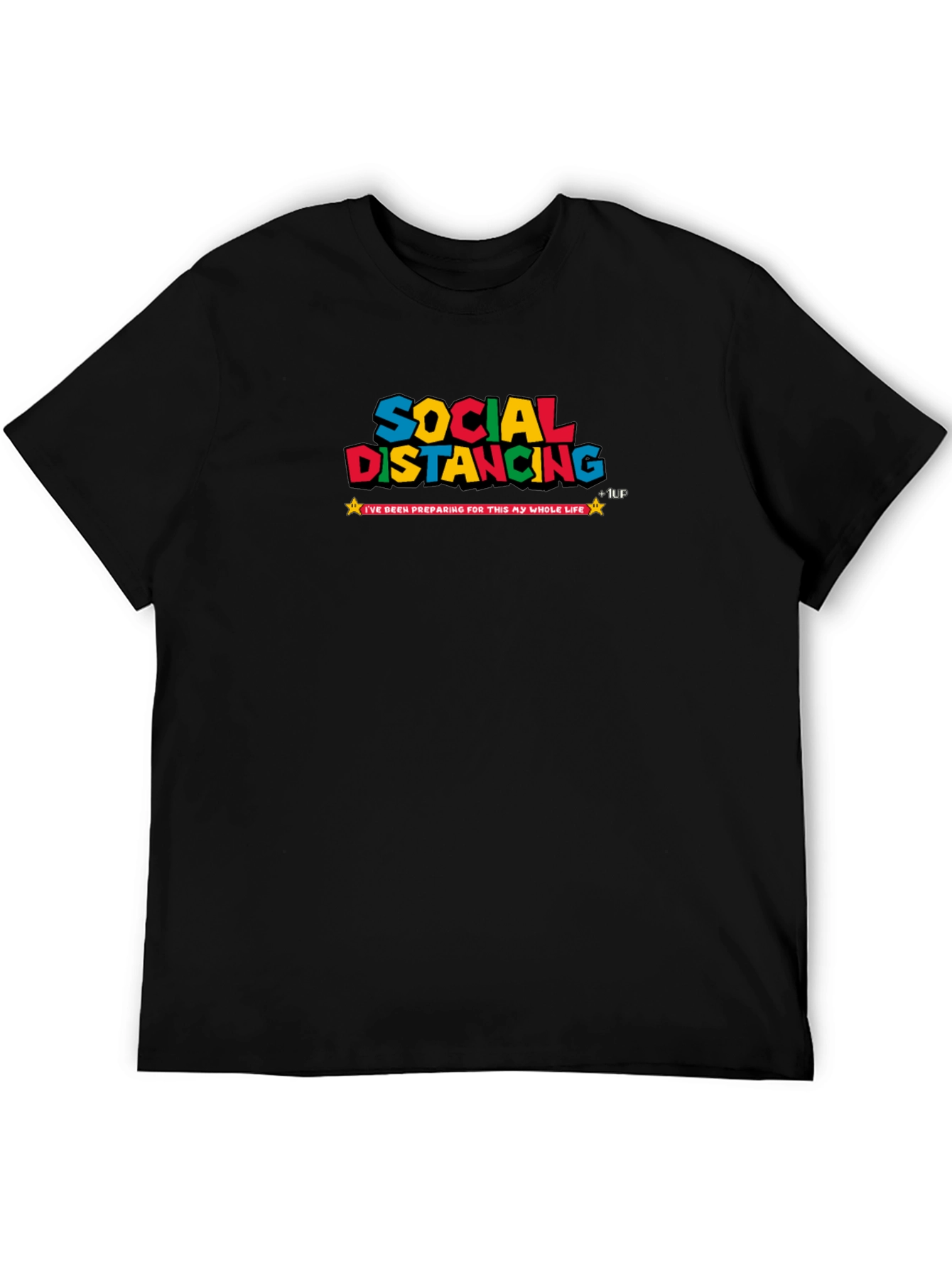 Social Distancing Gamer T-Shirt Funny Graphic Tee