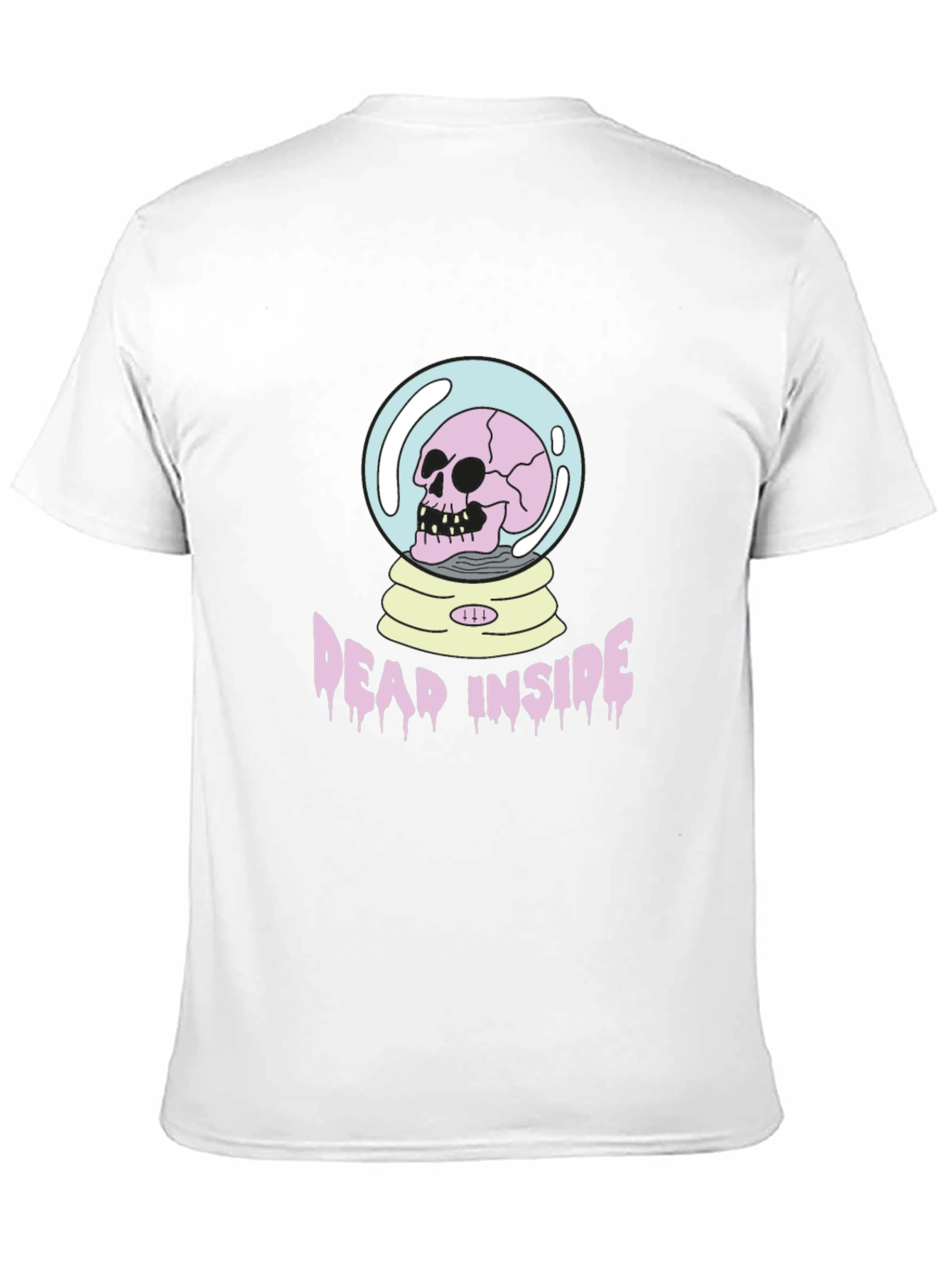 Dead Inside Skull Graphic T-Shirt - Black Cotton Tee