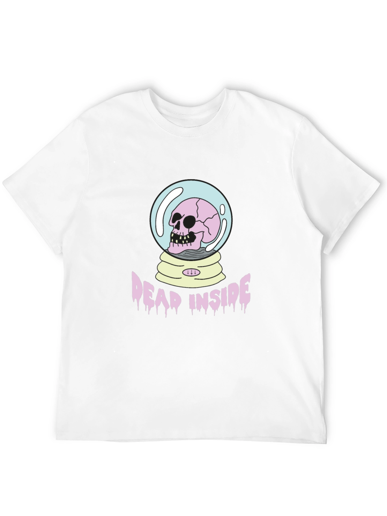 Dead Inside Skull Graphic T-Shirt - Black Cotton Tee