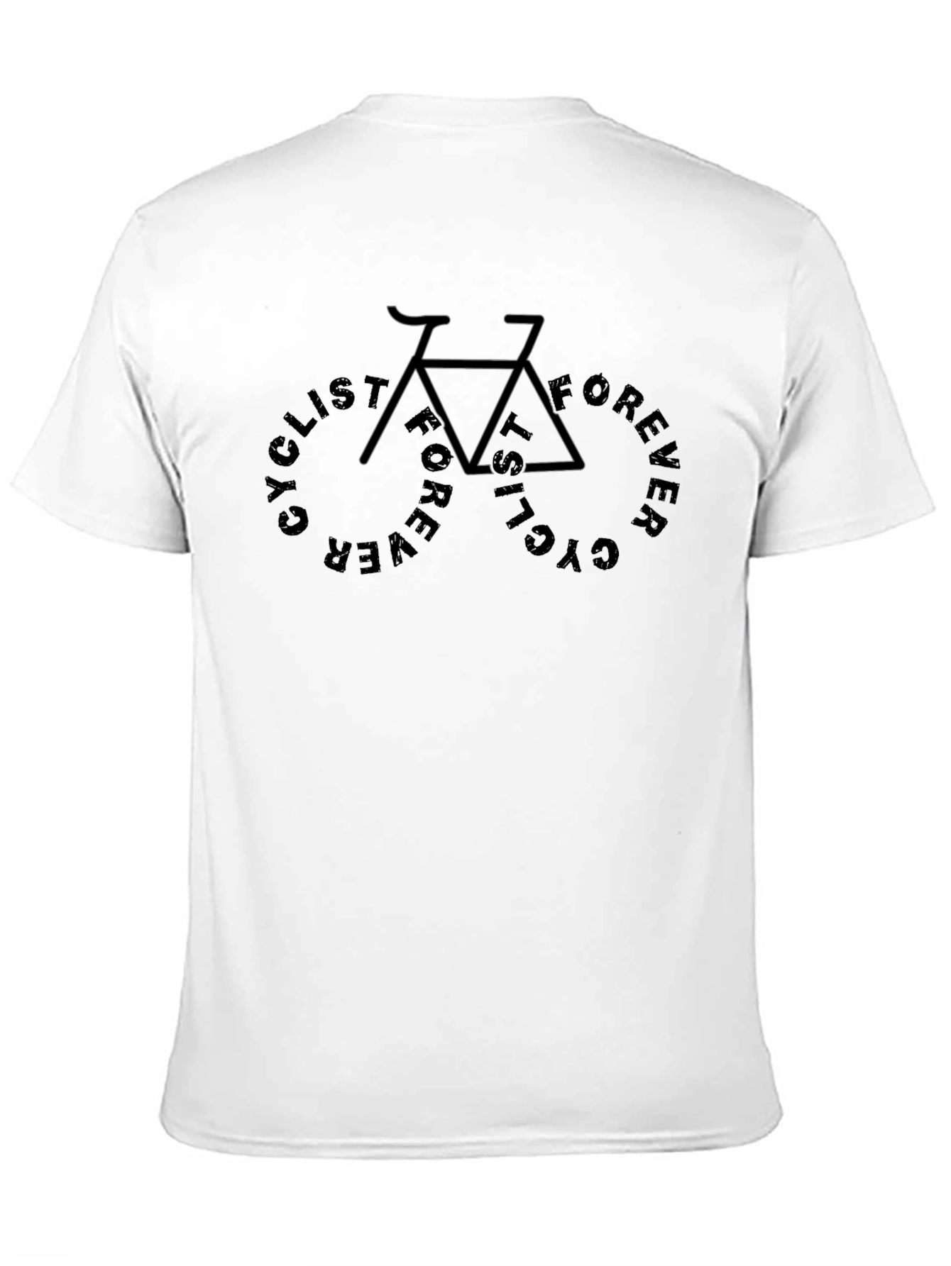 Cyclist Forever Black Graphic Tee