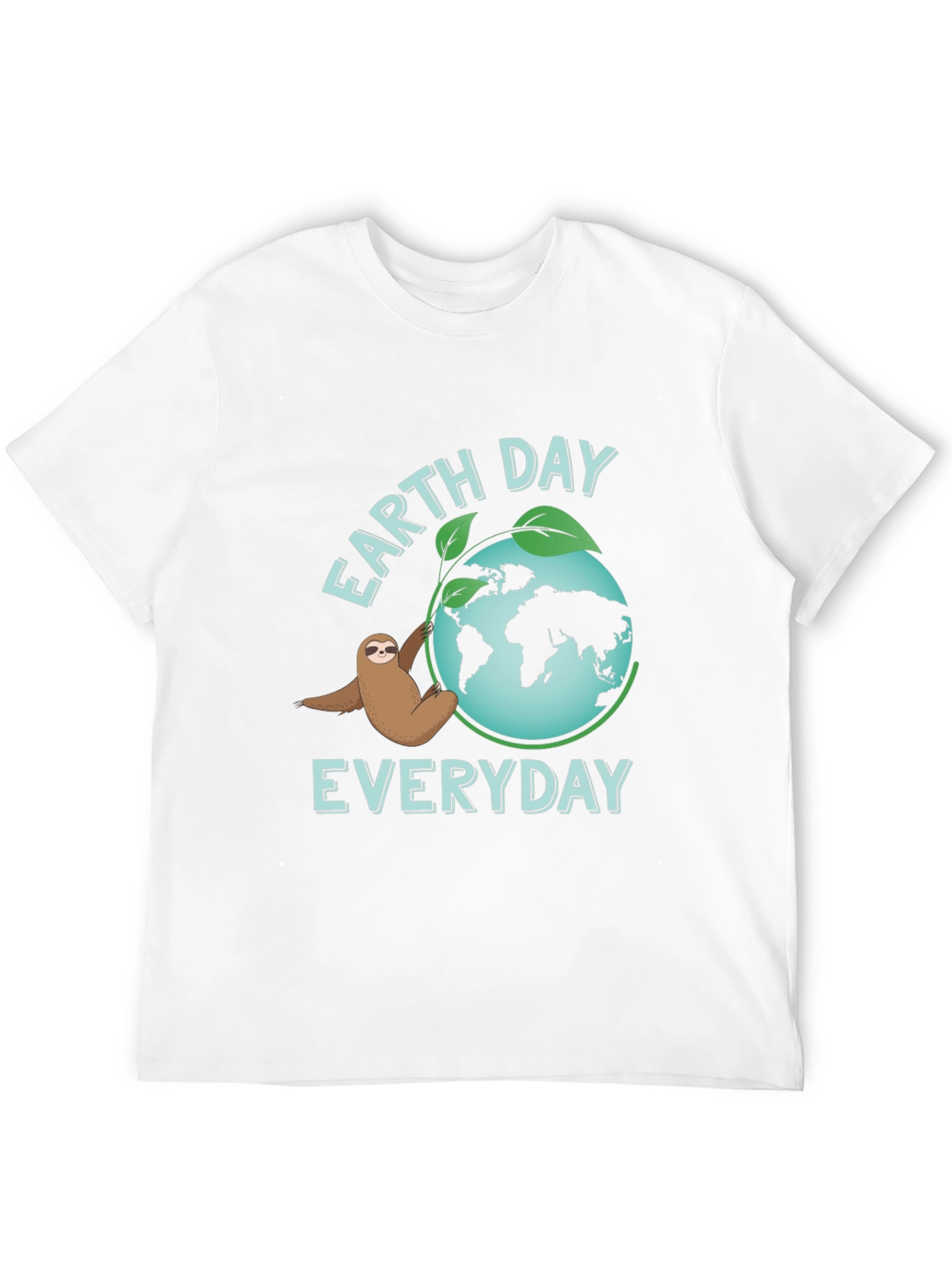 Earth Day Sloth T-Shirt - Everyday Eco-Friendly Tee