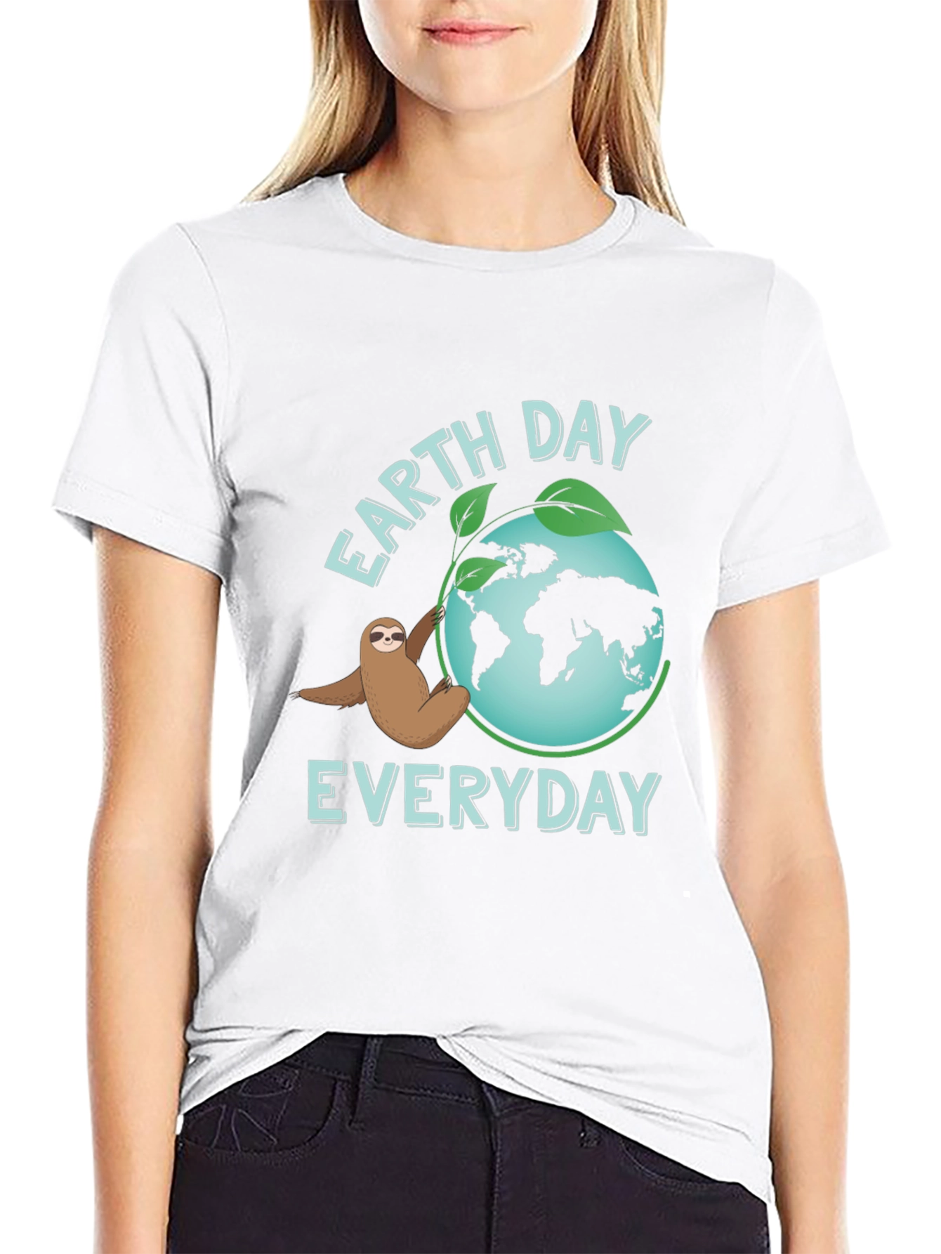Earth Day Sloth T-Shirt - Everyday Eco-Friendly Tee