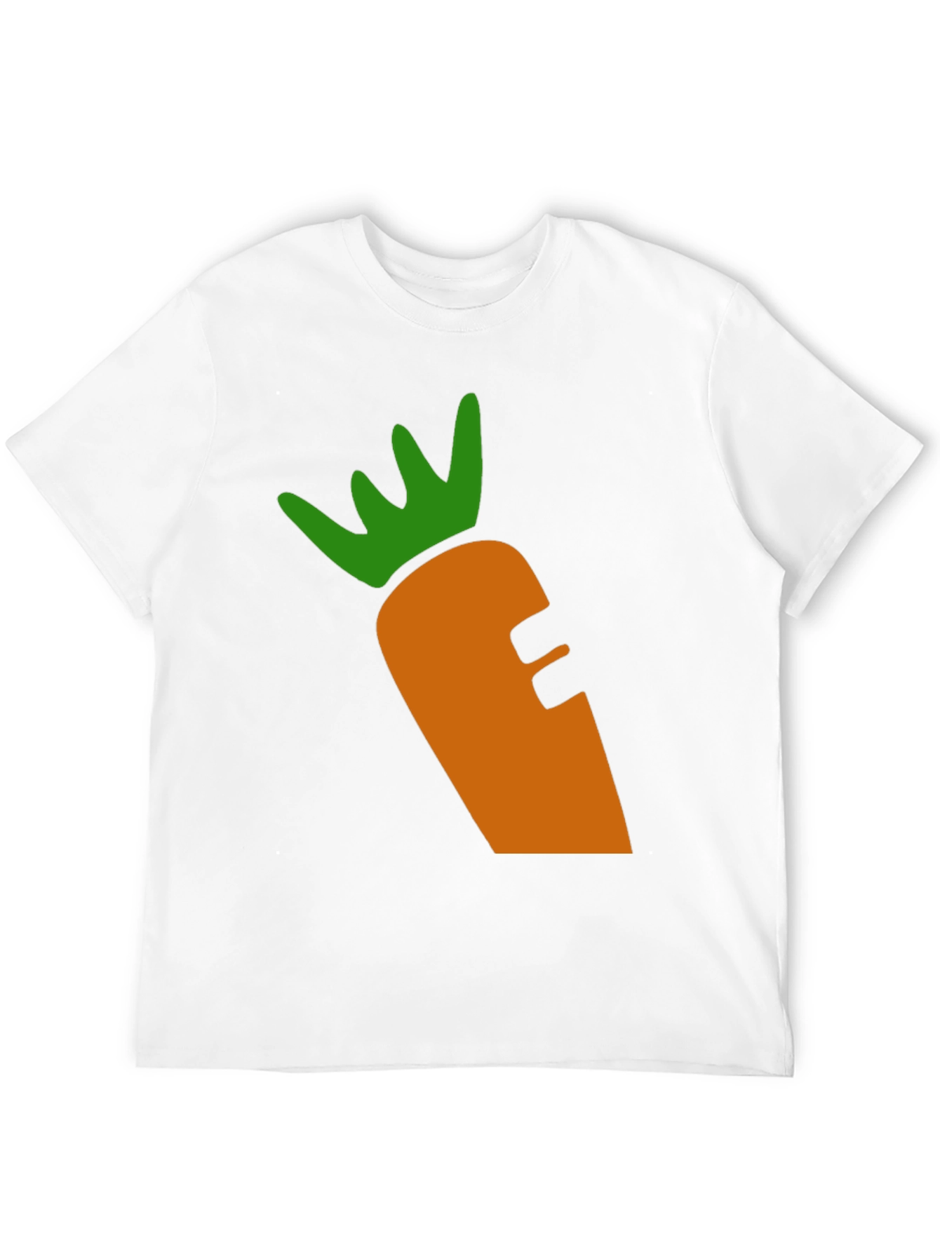 Carrot Graphic Tee - Black Cotton Blend