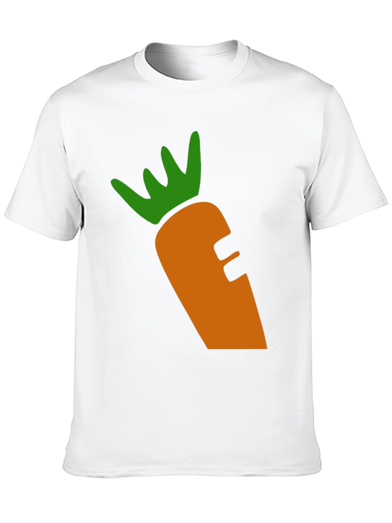 Carrot Graphic Tee - Black Cotton Blend