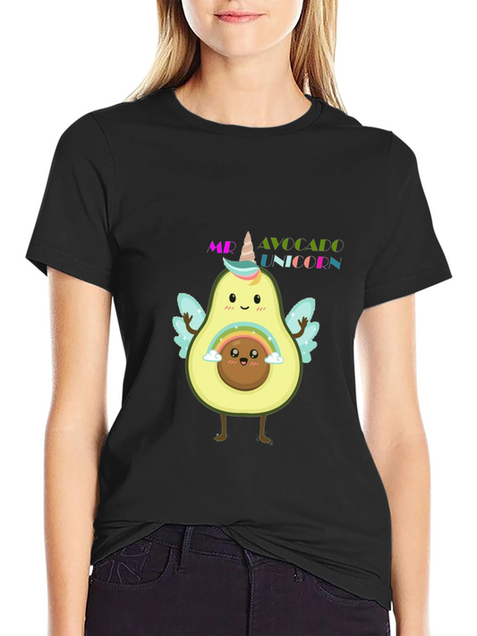 Avocado Unicorn Graphic Tee - Fun Novelty Shirt