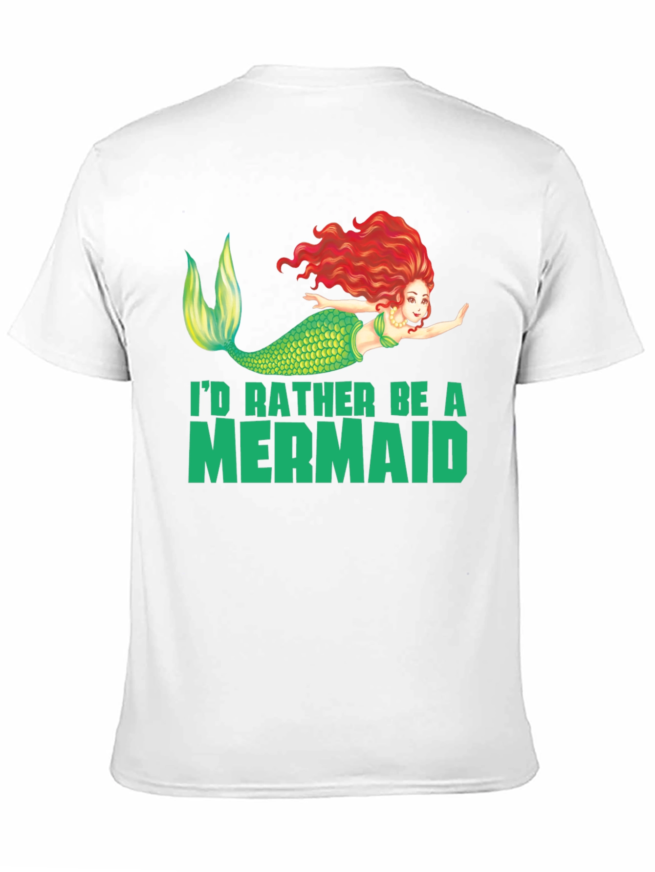 Mermaid Graphic Tee - Id Rather Be a Mermaid