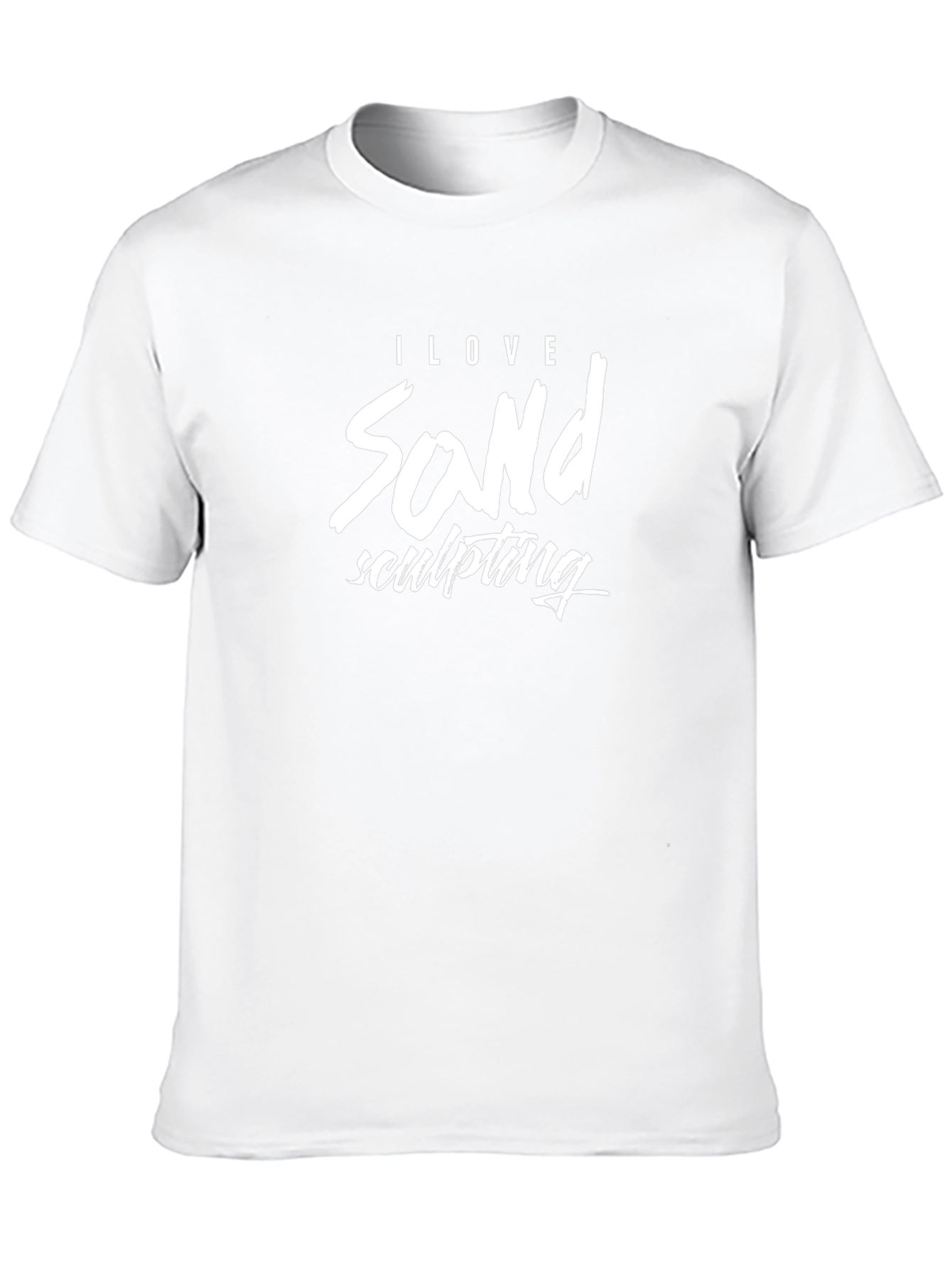 I Love Sand Sculpting Black T-Shirt