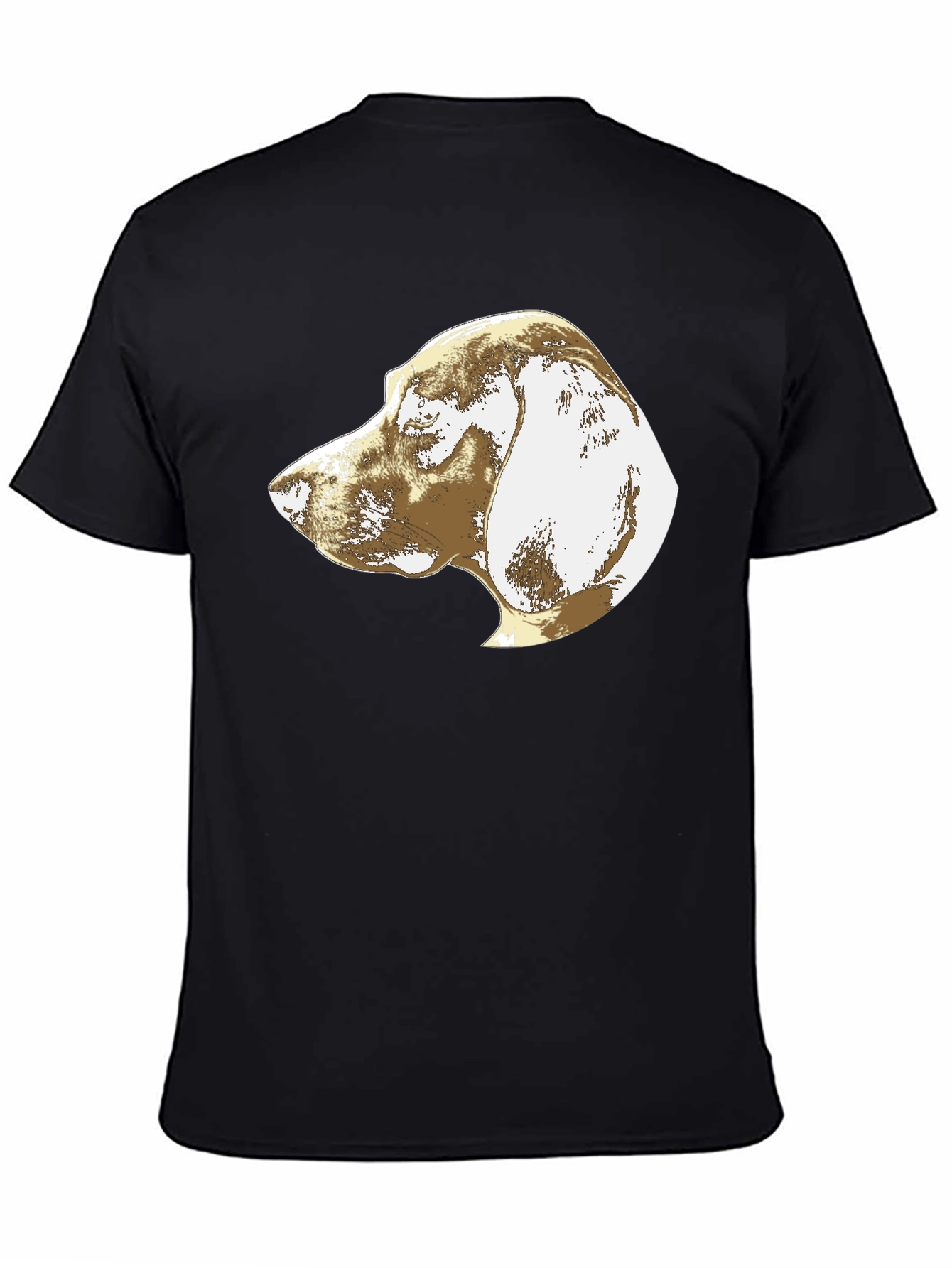 Dog Profile Graphic Tee - Mens Black T-Shirt