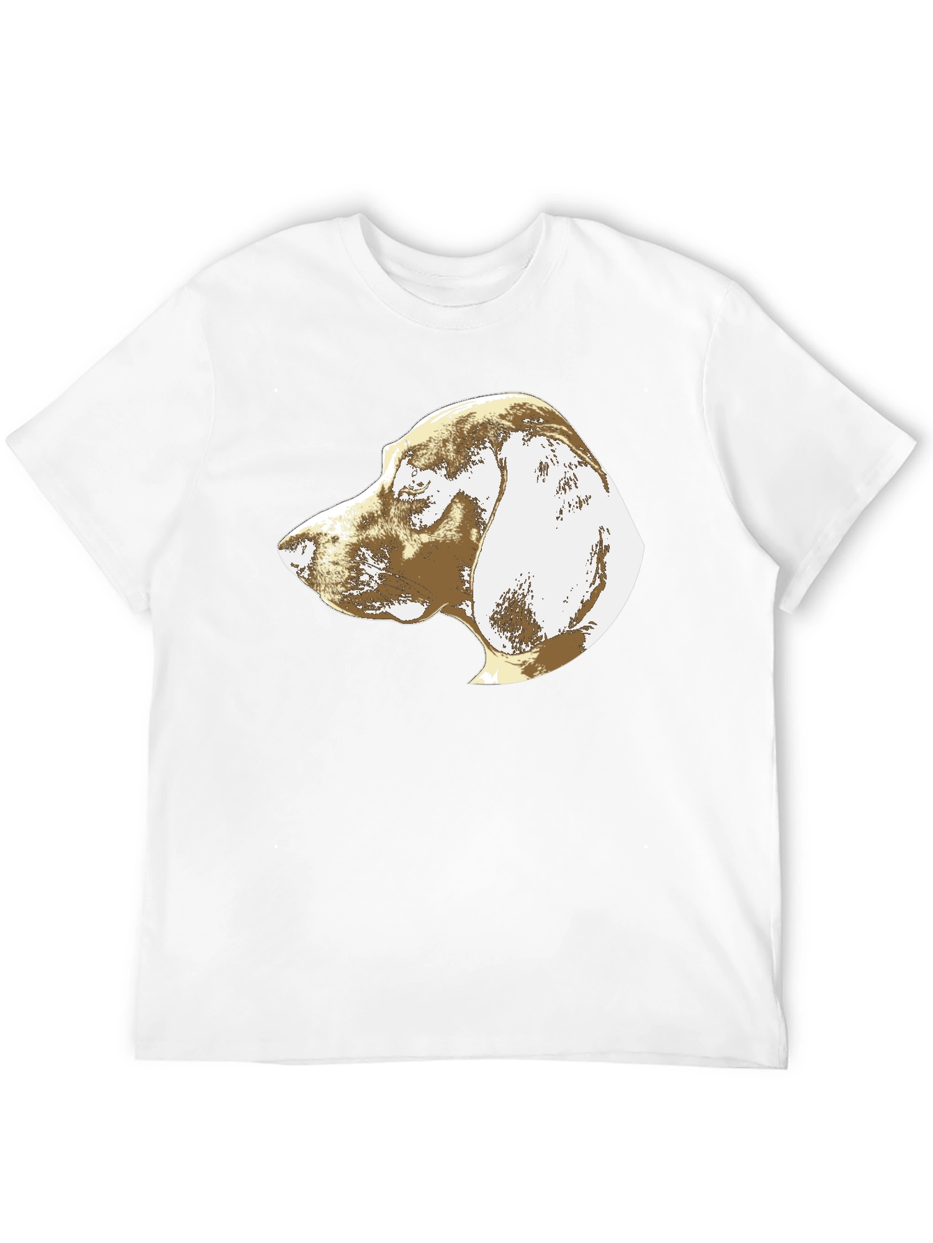 Dog Profile Graphic Tee - Mens Black T-Shirt