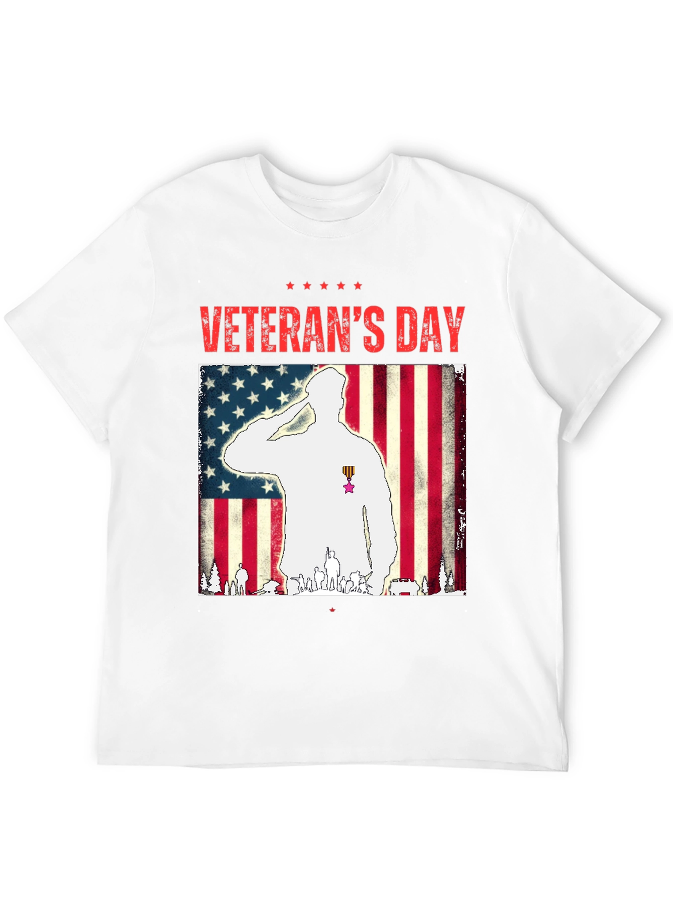 Veterans Day Salute Graphic T-Shirt