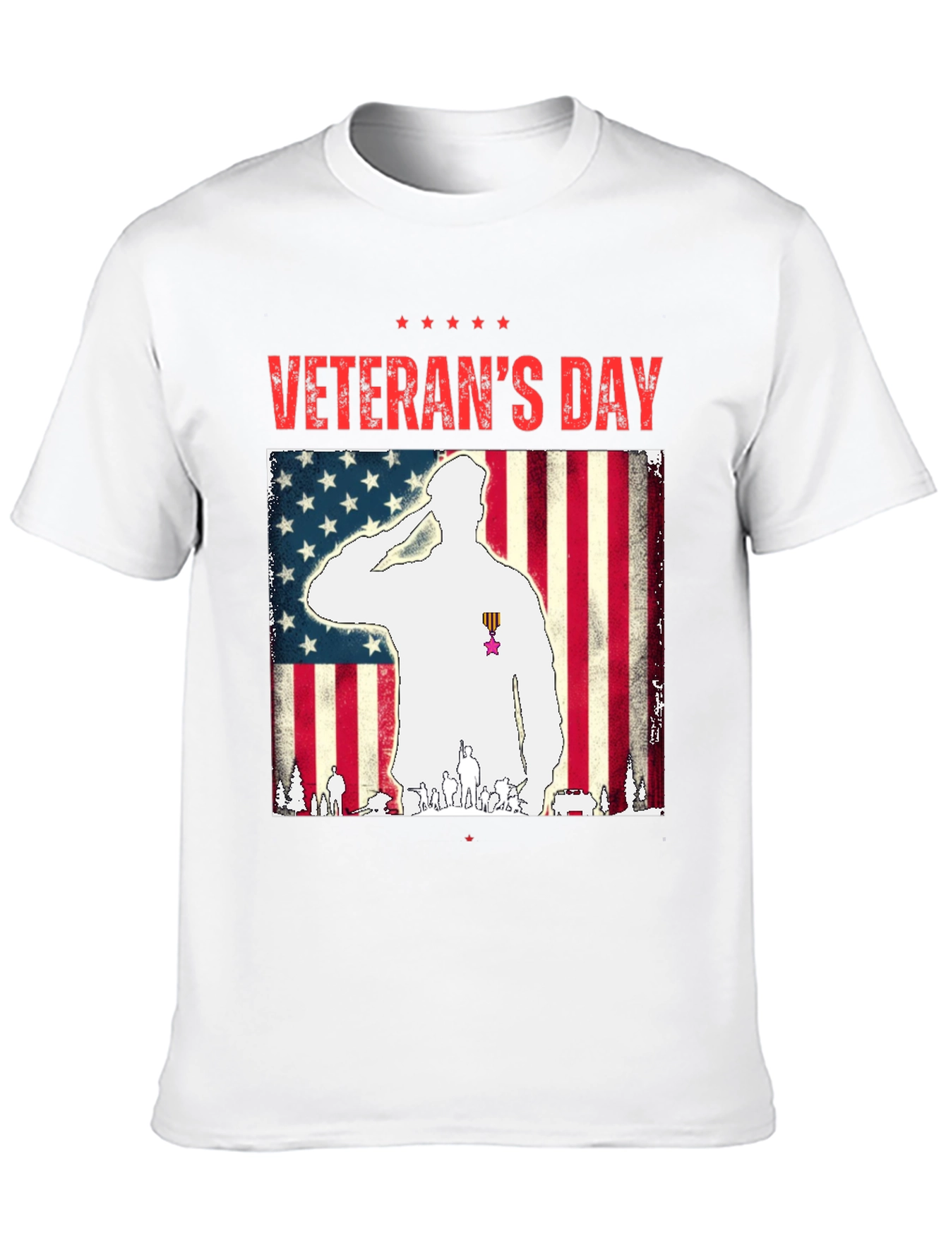 Veterans Day Salute Graphic T-Shirt