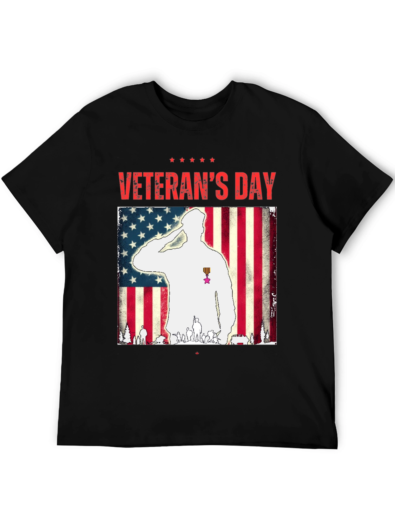 Veterans Day Salute Graphic T-Shirt