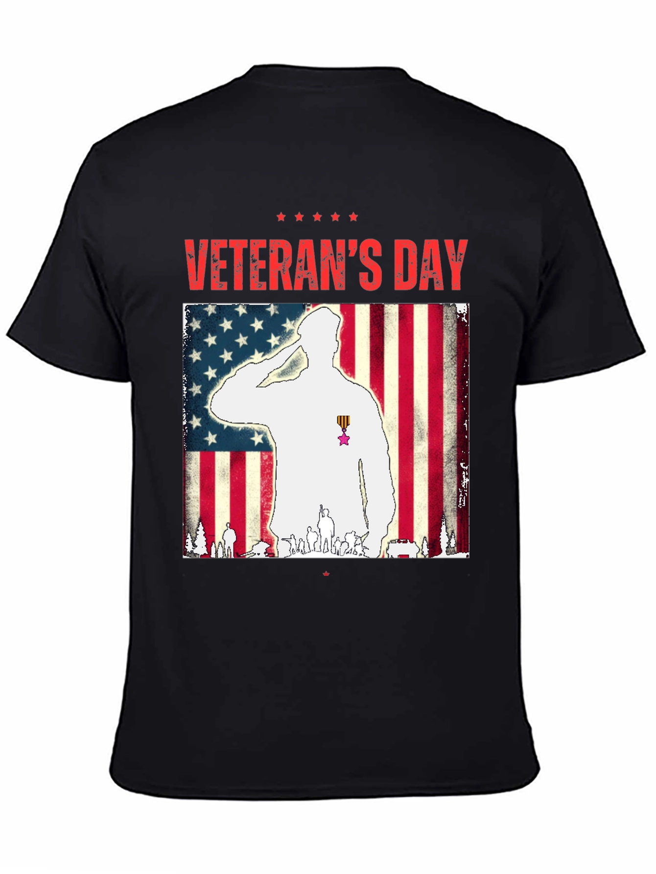 Veterans Day Salute Graphic T-Shirt