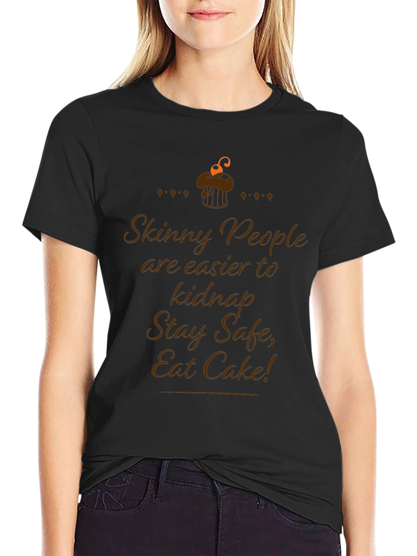 Skinny People Kidnap Cake T-Shirt