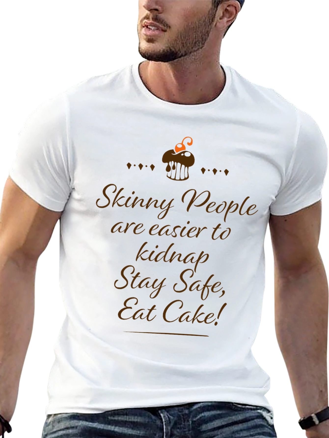Skinny People Kidnap Cake T-Shirt