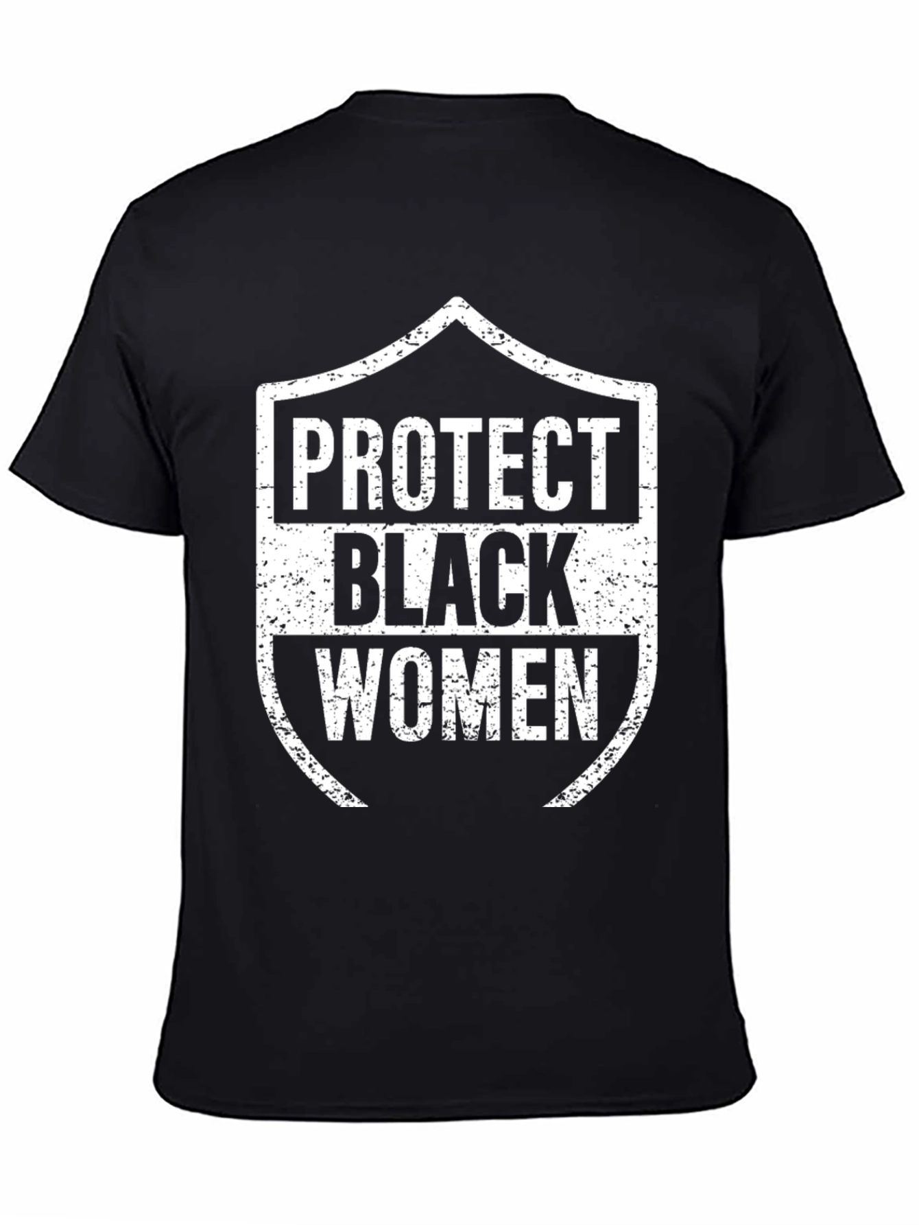 Protect Black Women Graphic Tee - Black Cotton