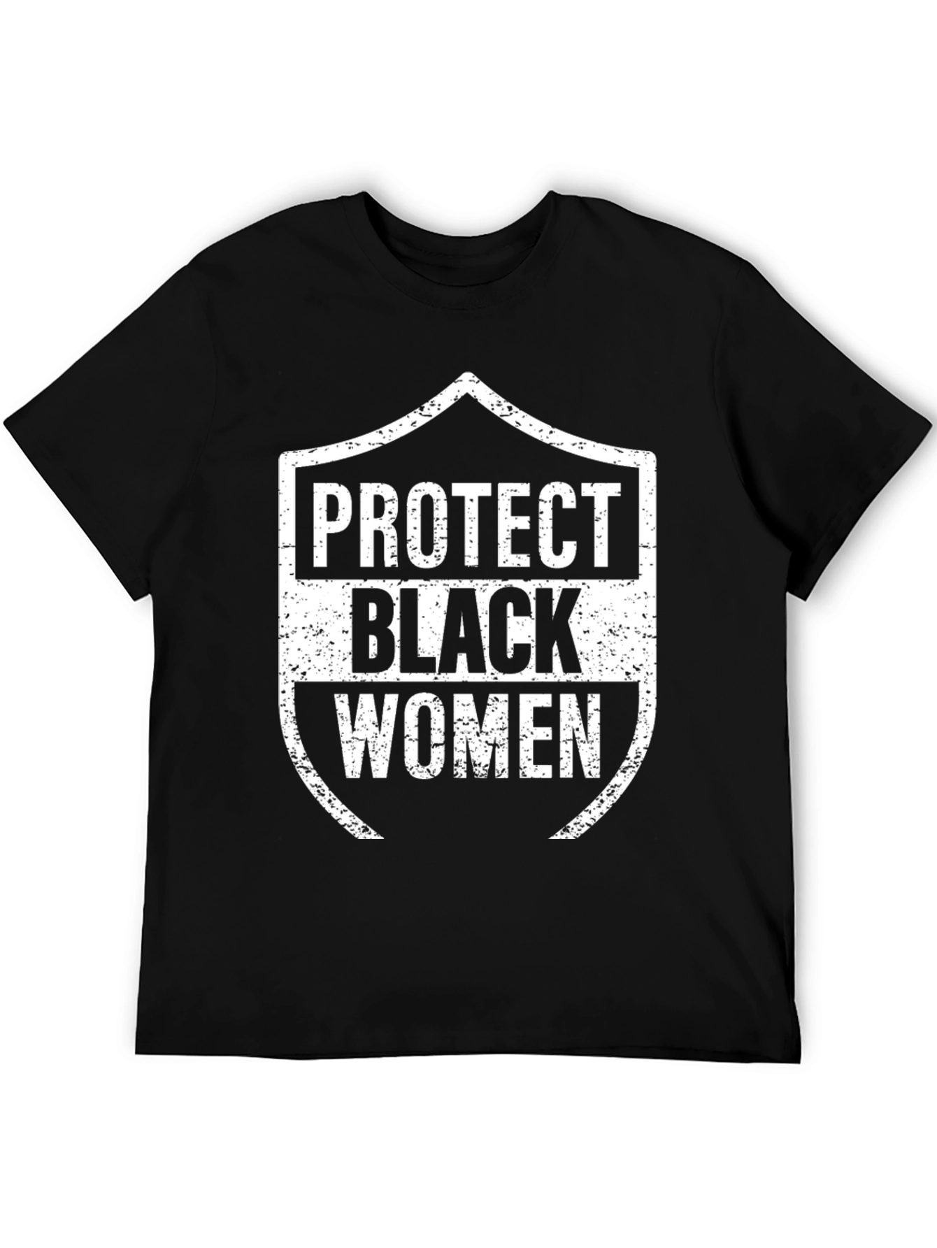 Protect Black Women Graphic Tee - Black Cotton