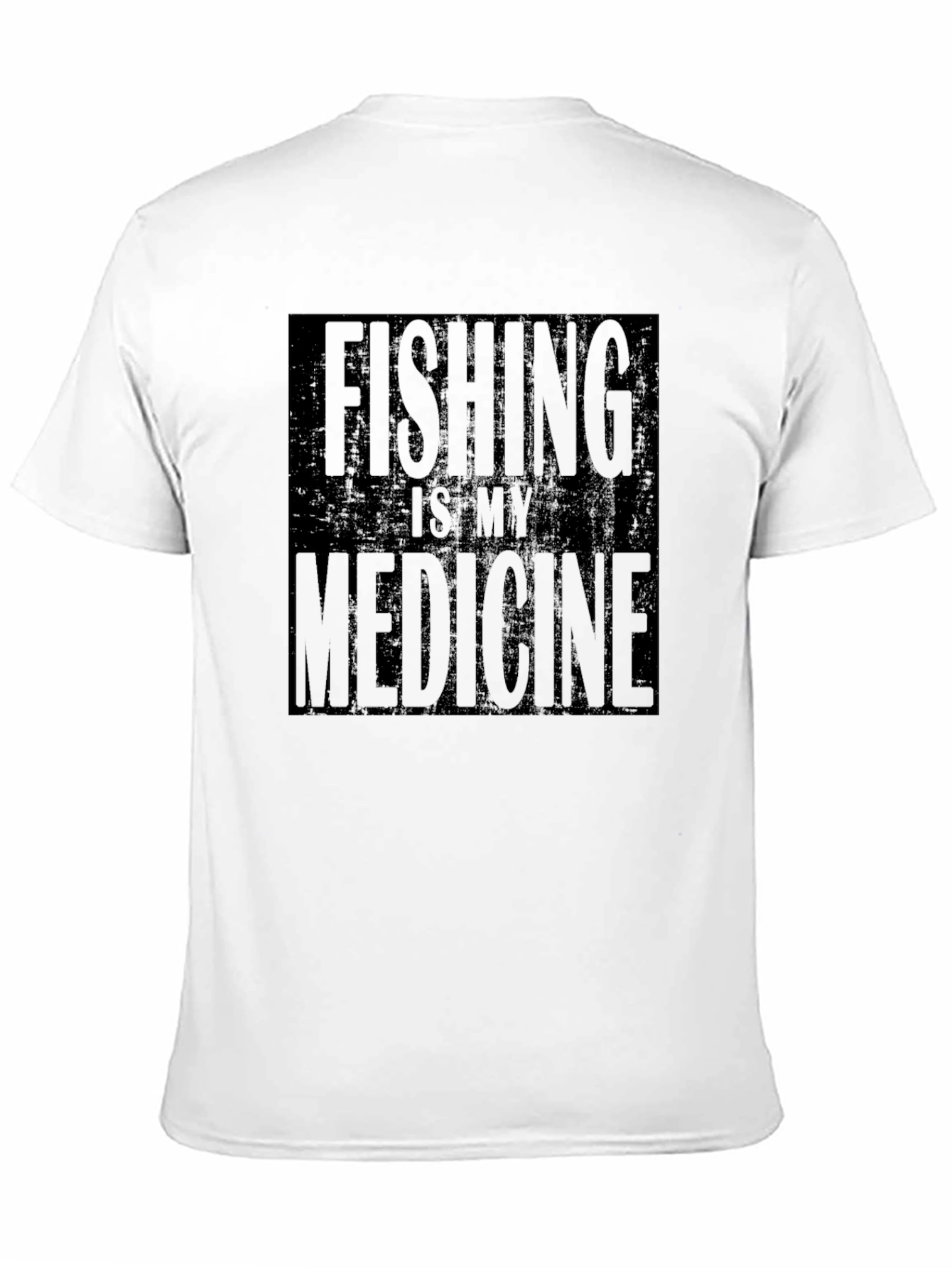Fishing is My Medicine Black T-Shirt
