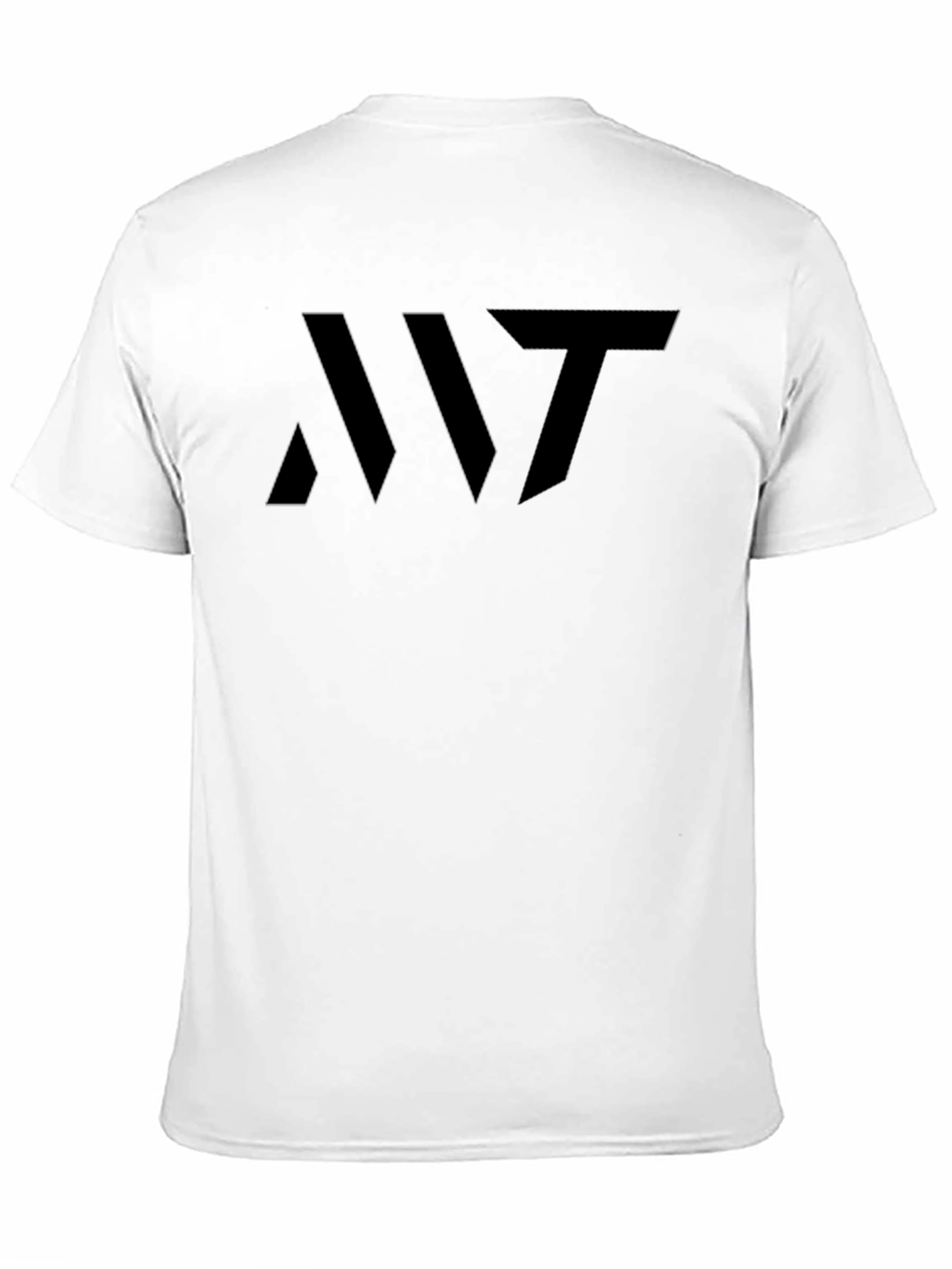 Mens Black Graphic Tee - Modern Abstract Design