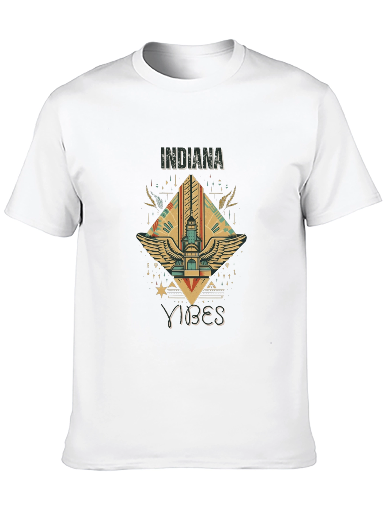 Indiana Vibes Black Graphic Tee