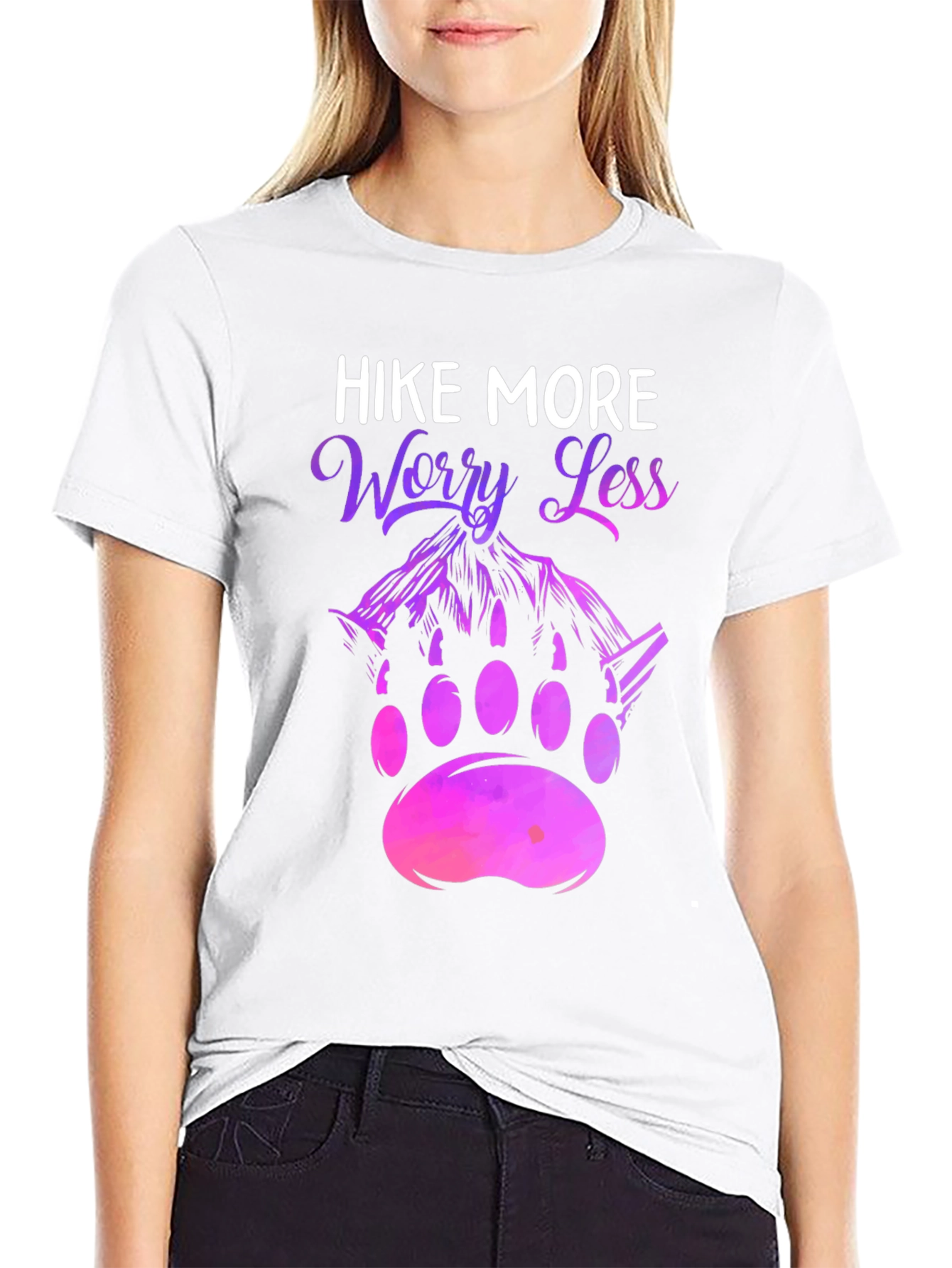 Hike More Worry Less Graphic Tee