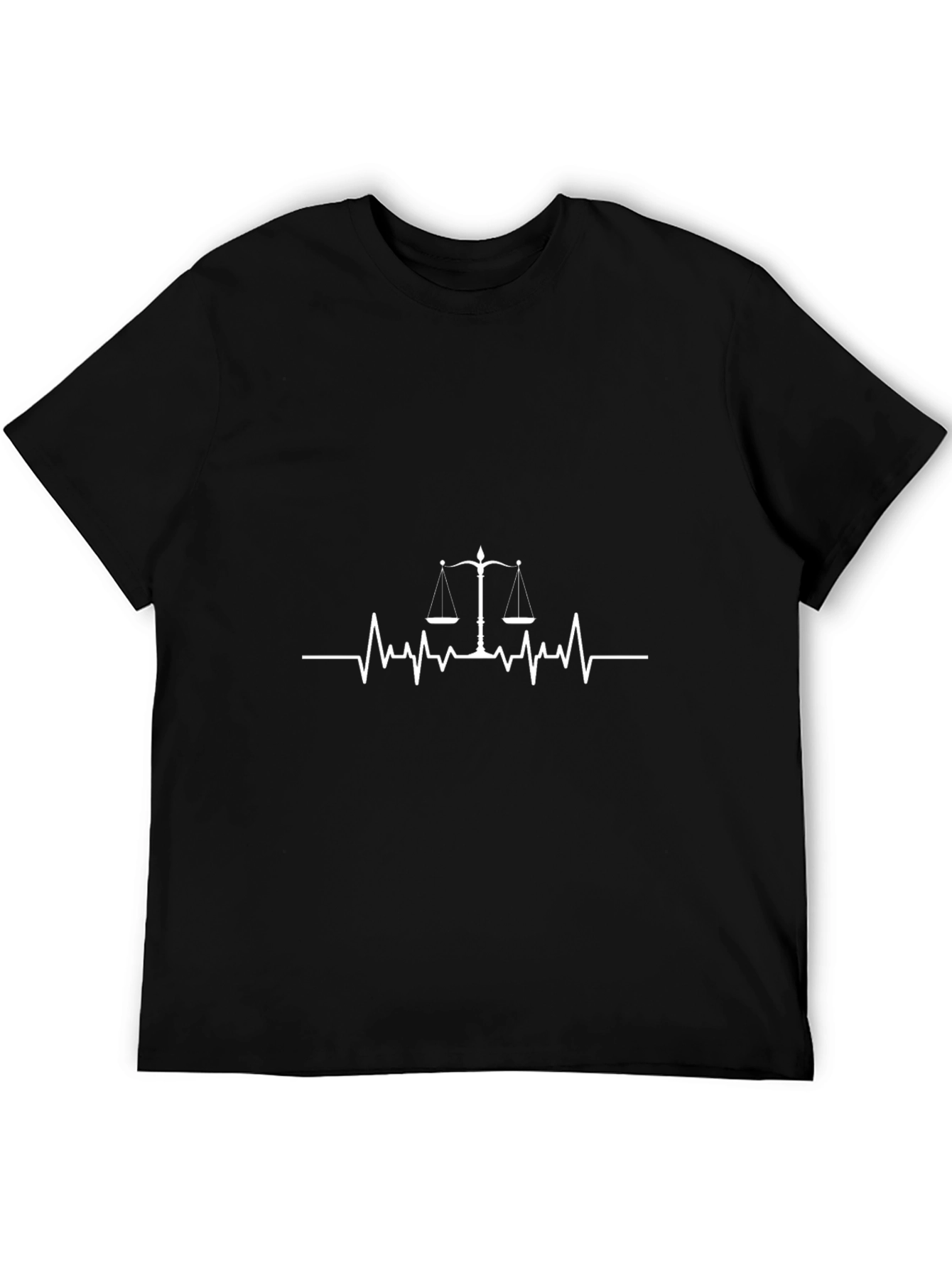 Scales of Justice Heartbeat Graphic Tee
