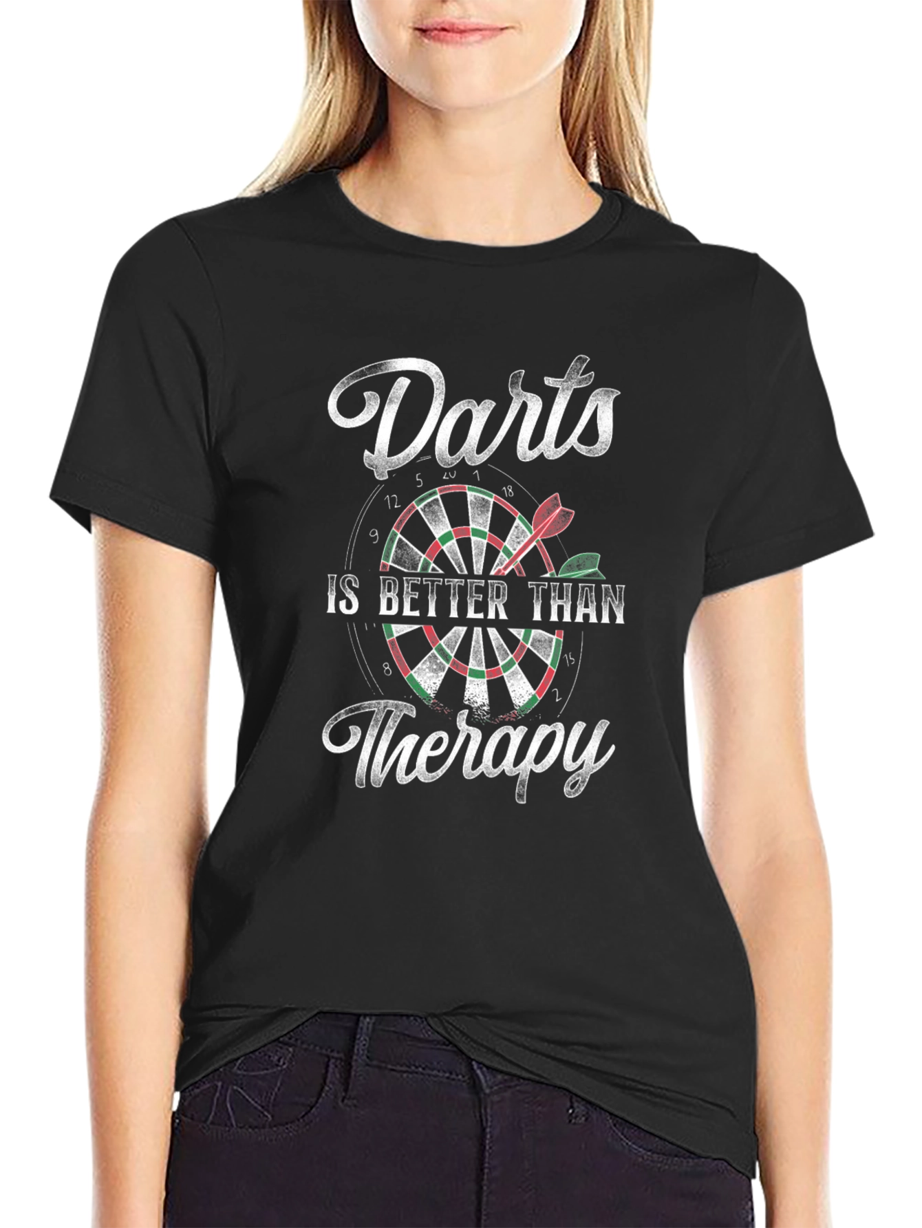 Darts is Better Than Therapy Graphic Tee
