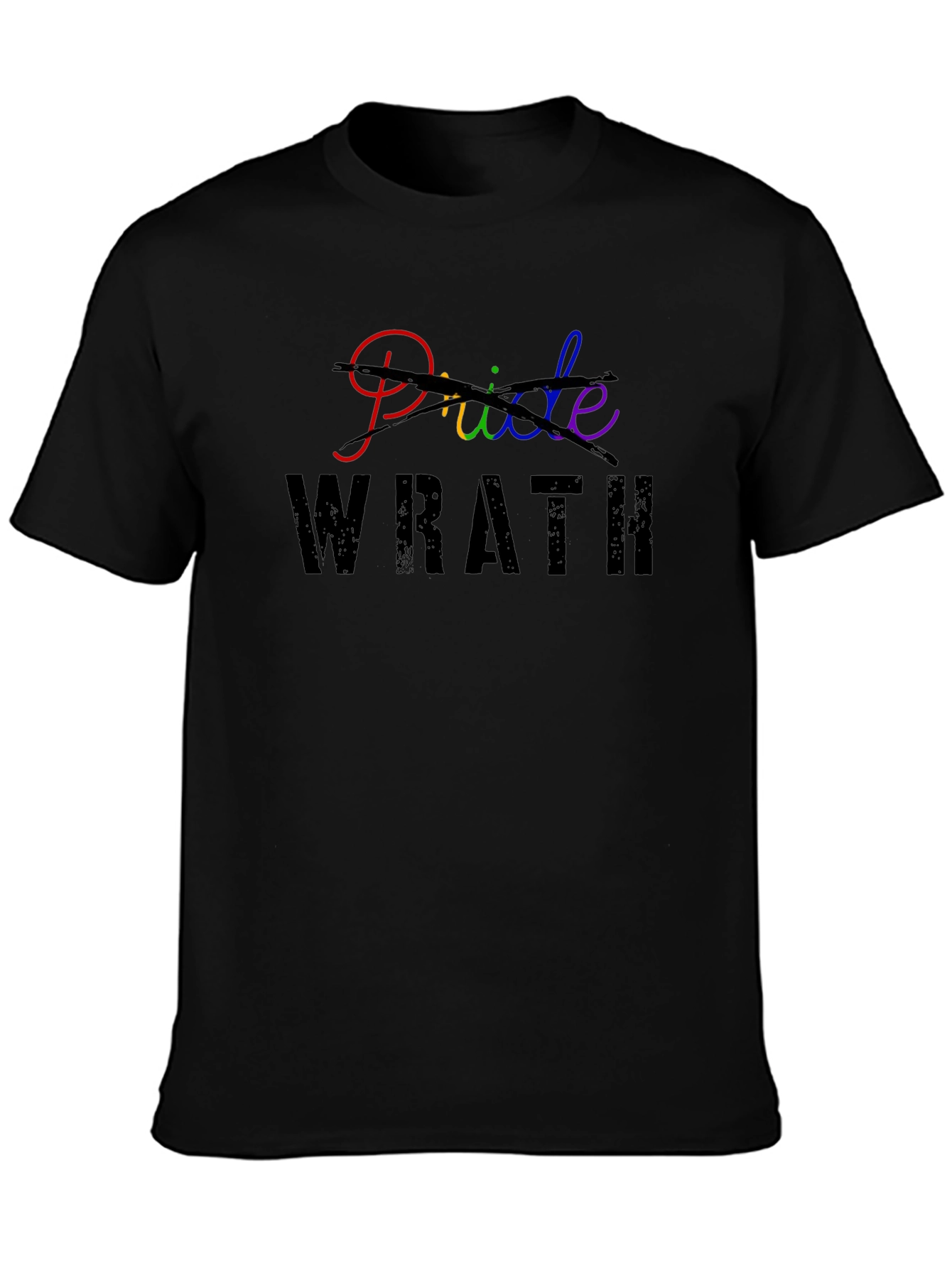 Pride Wrath Graphic Tee - Black Unisex Shirt