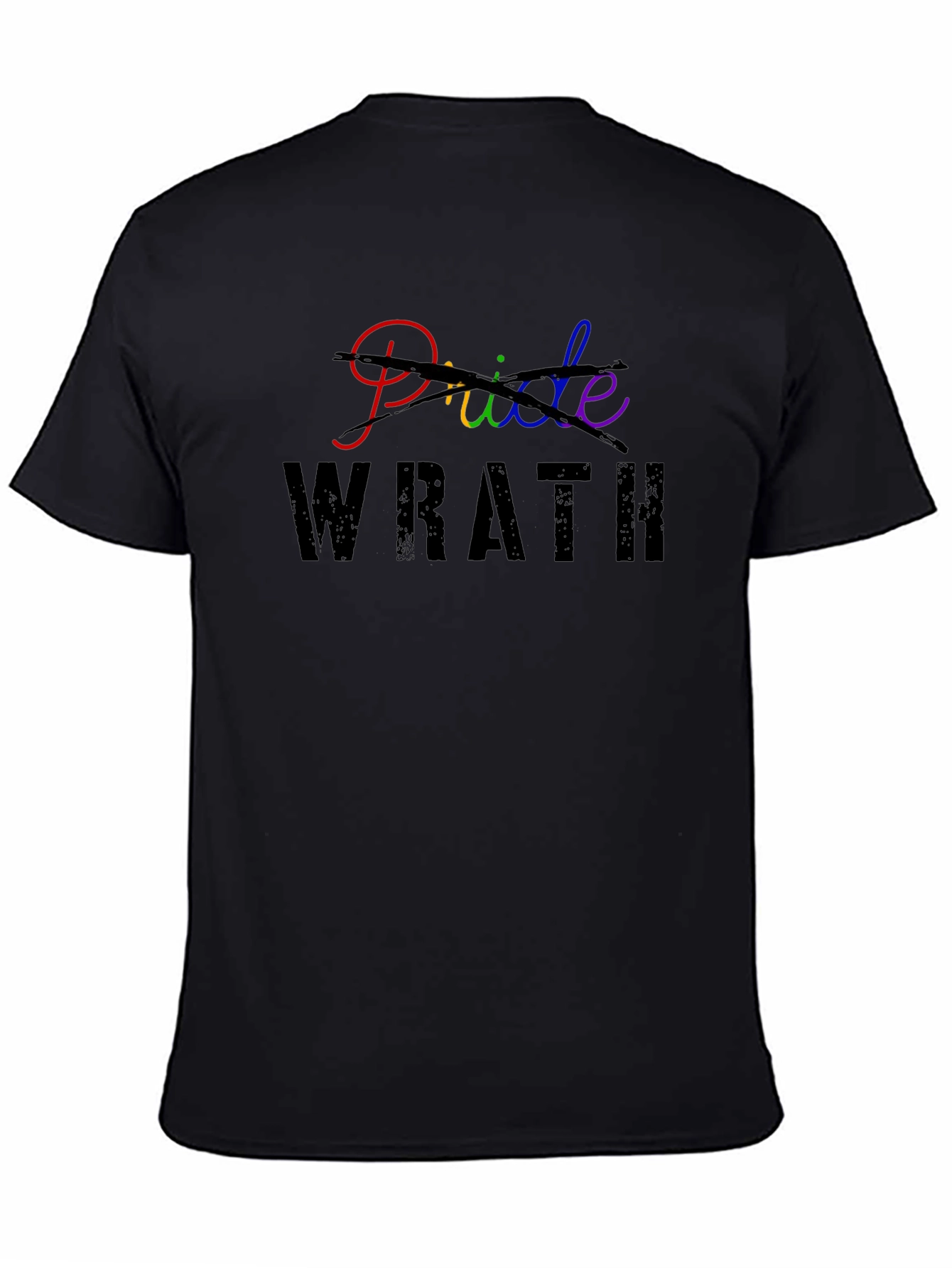 Pride Wrath Graphic Tee - Black Unisex Shirt