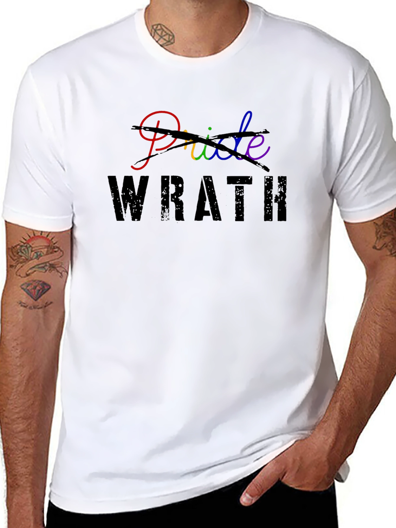 Pride Wrath Graphic Tee - Black Unisex Shirt