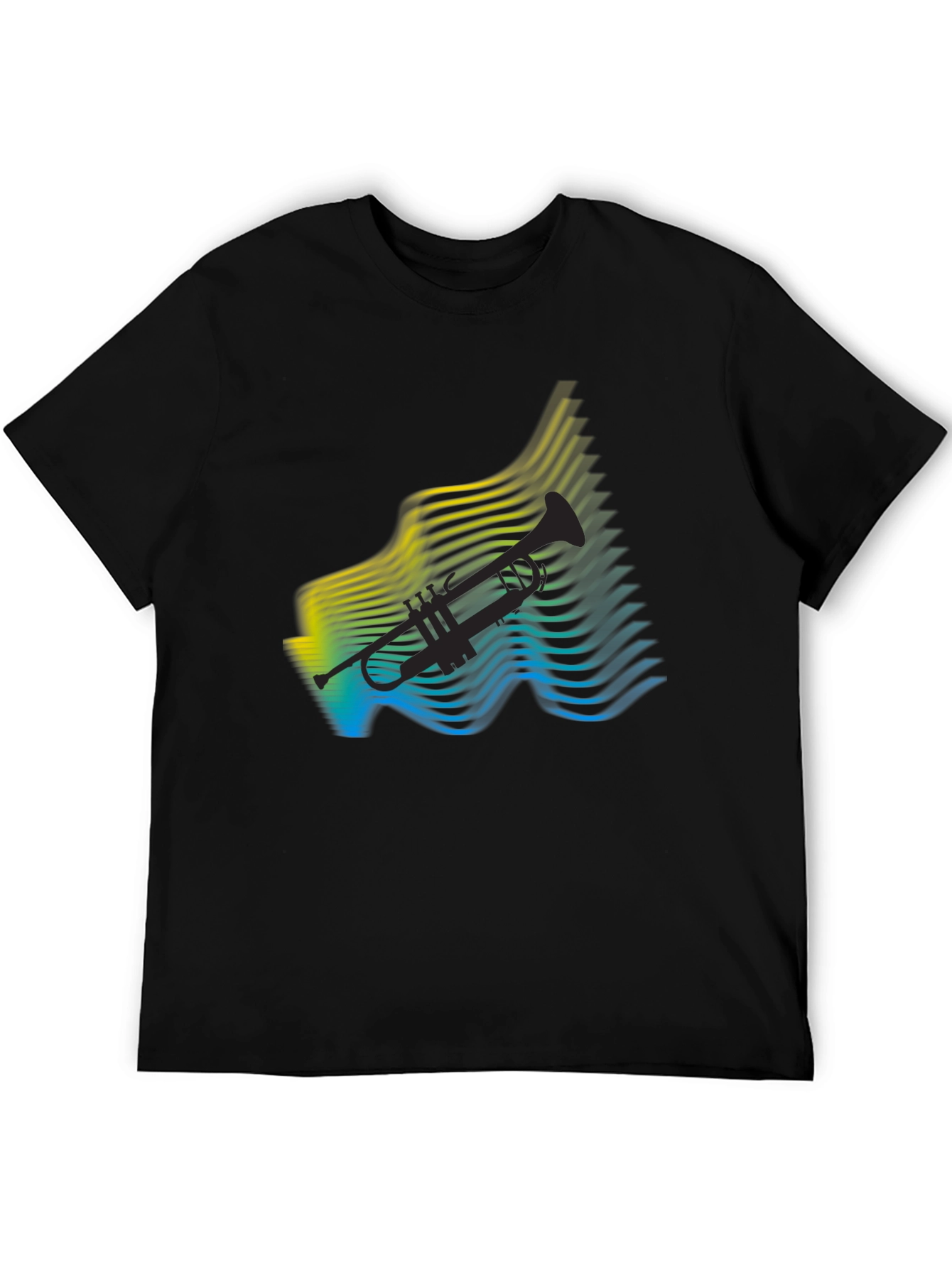 Abstract Trumpet Graphic T-Shirt