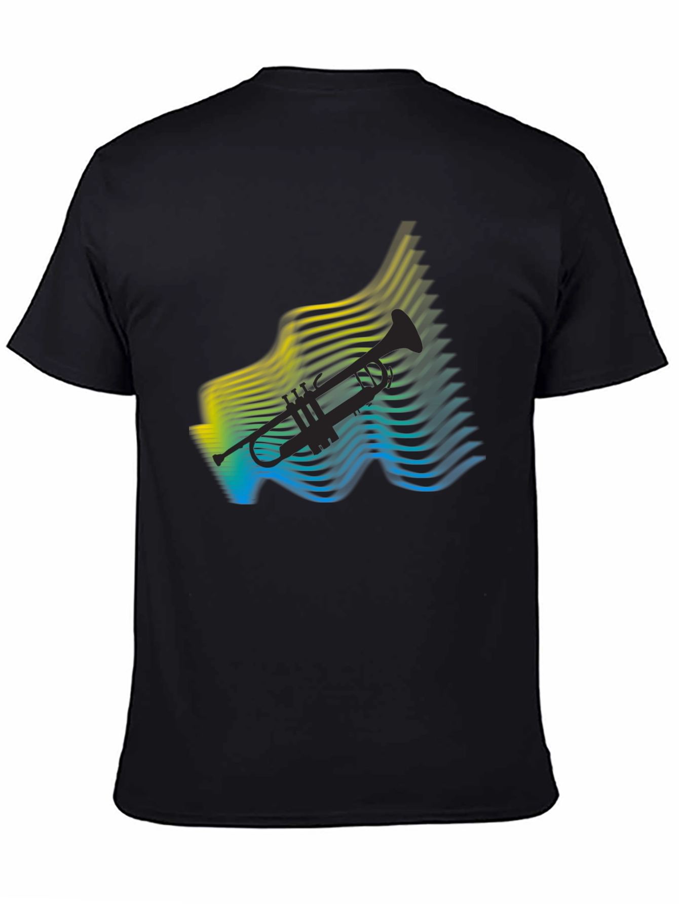 Abstract Trumpet Graphic T-Shirt