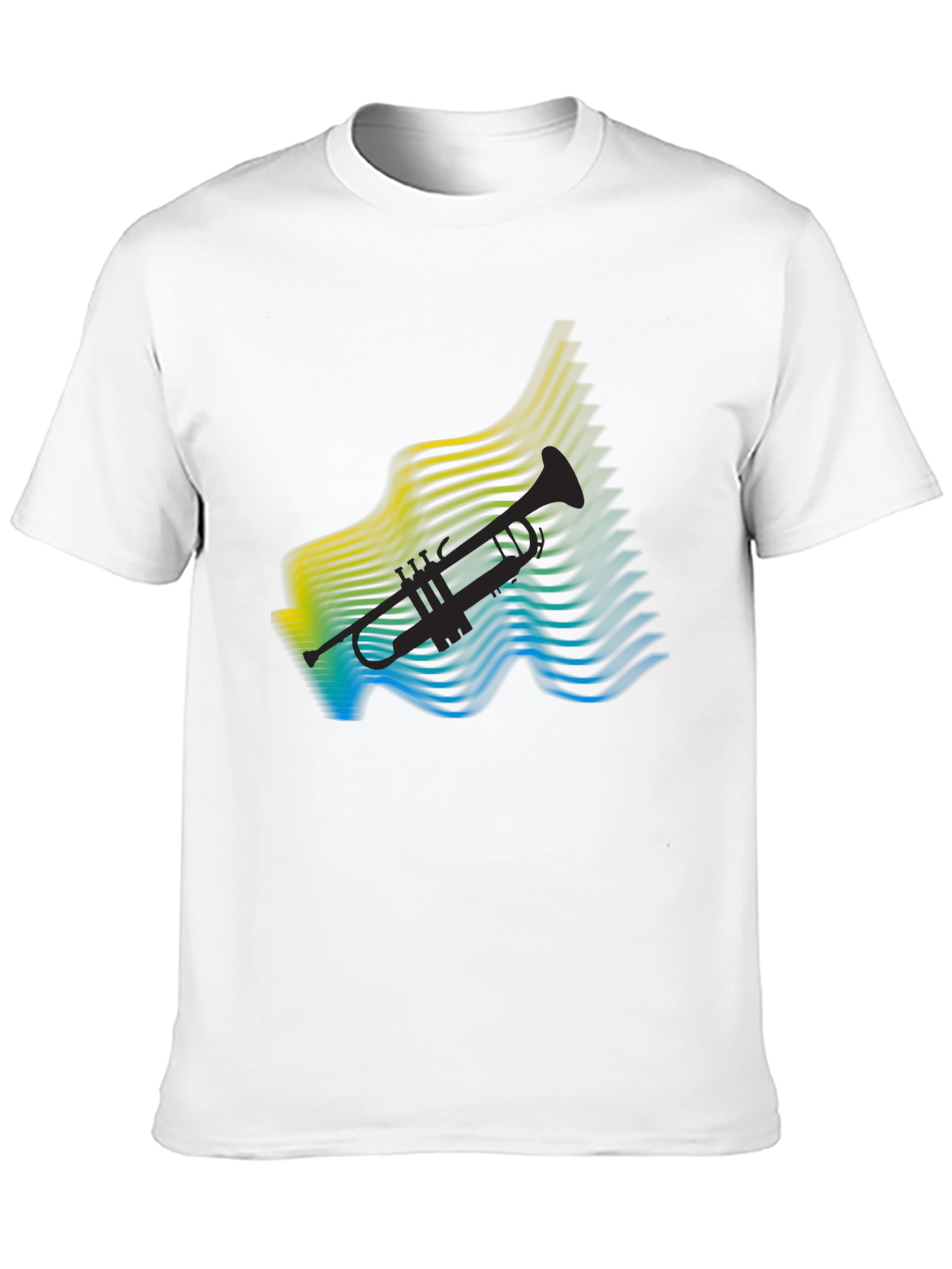 Abstract Trumpet Graphic T-Shirt