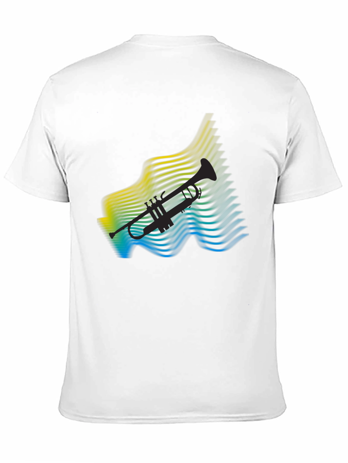 Abstract Trumpet Graphic T-Shirt