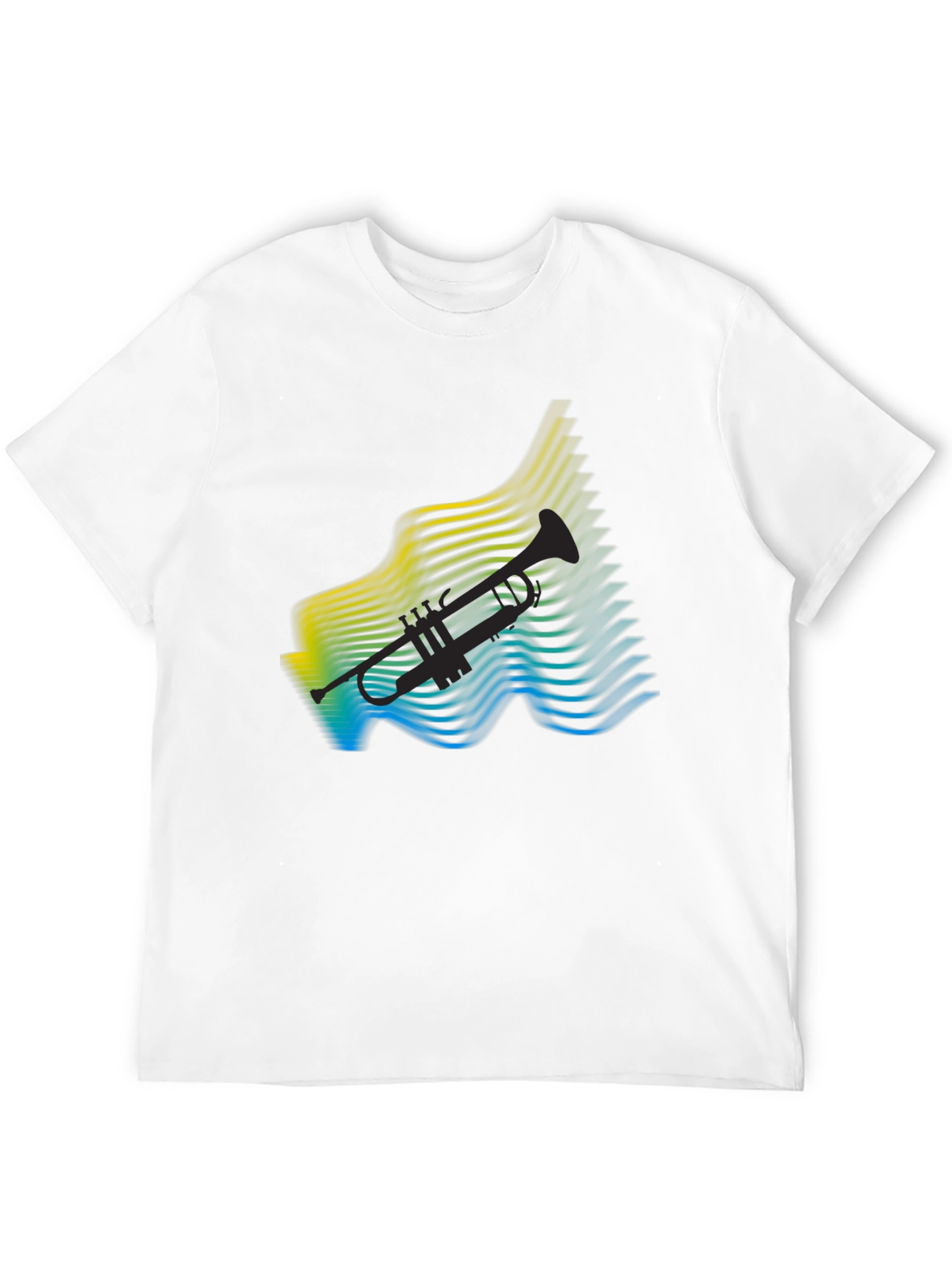 Abstract Trumpet Graphic T-Shirt