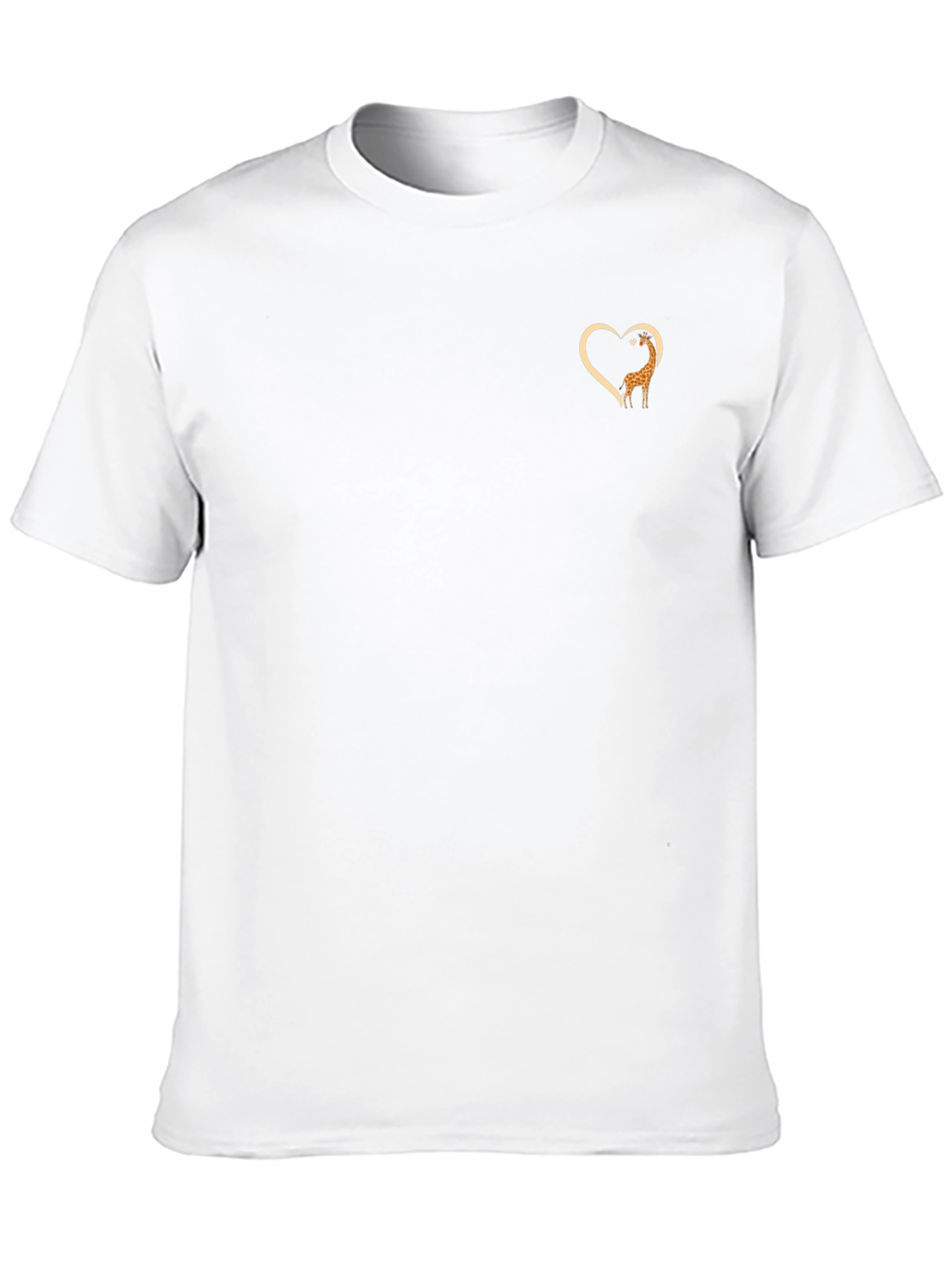 Giraffe Heart T-Shirt - Trendy Animal Lover Tee