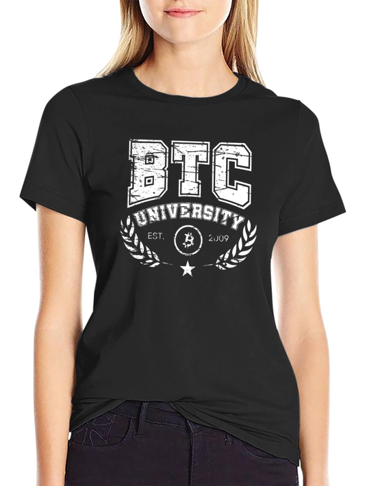 BTC University T-Shirt - Bitcoin Crypto Tee