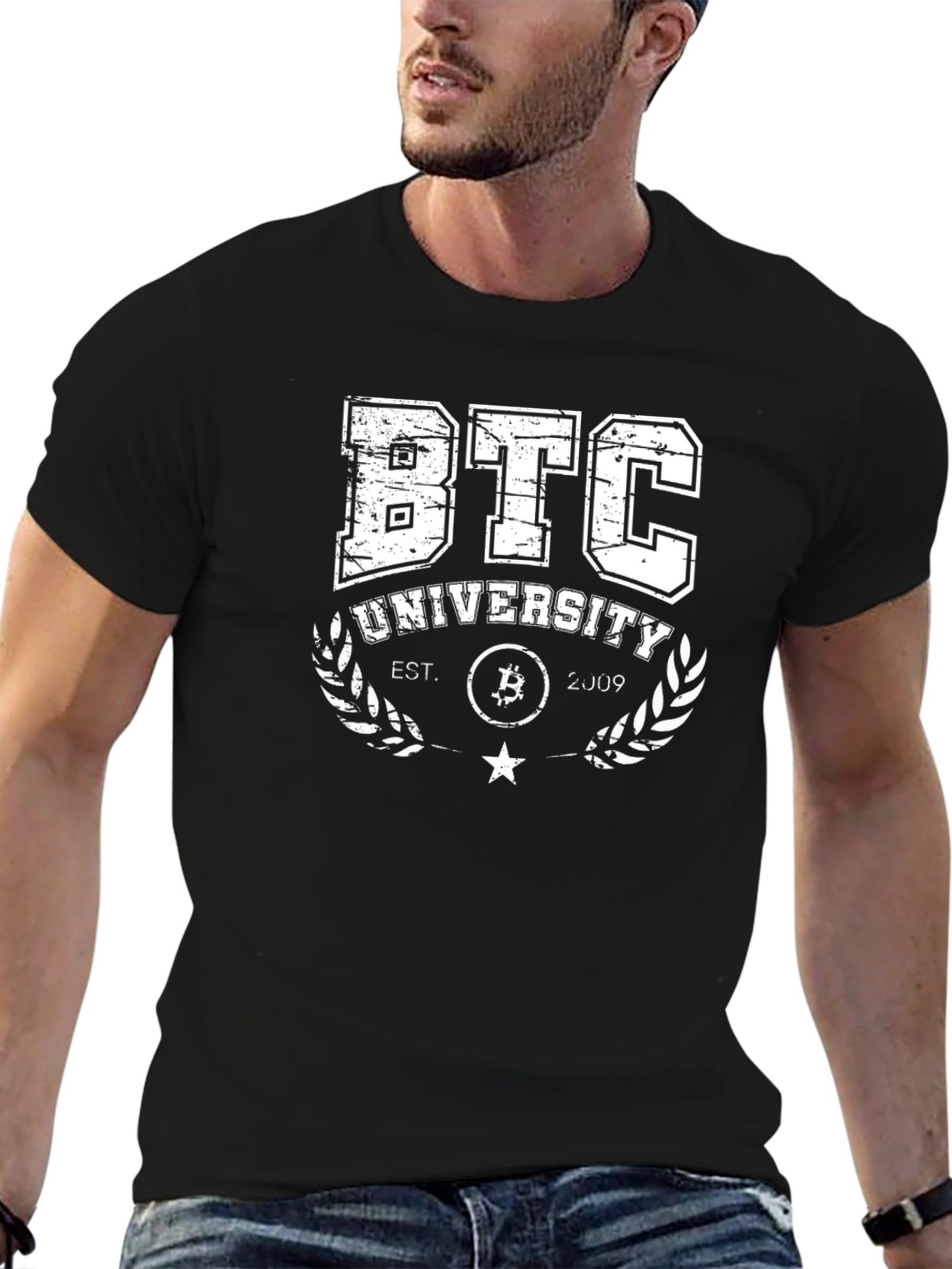 BTC University T-Shirt - Bitcoin Crypto Tee