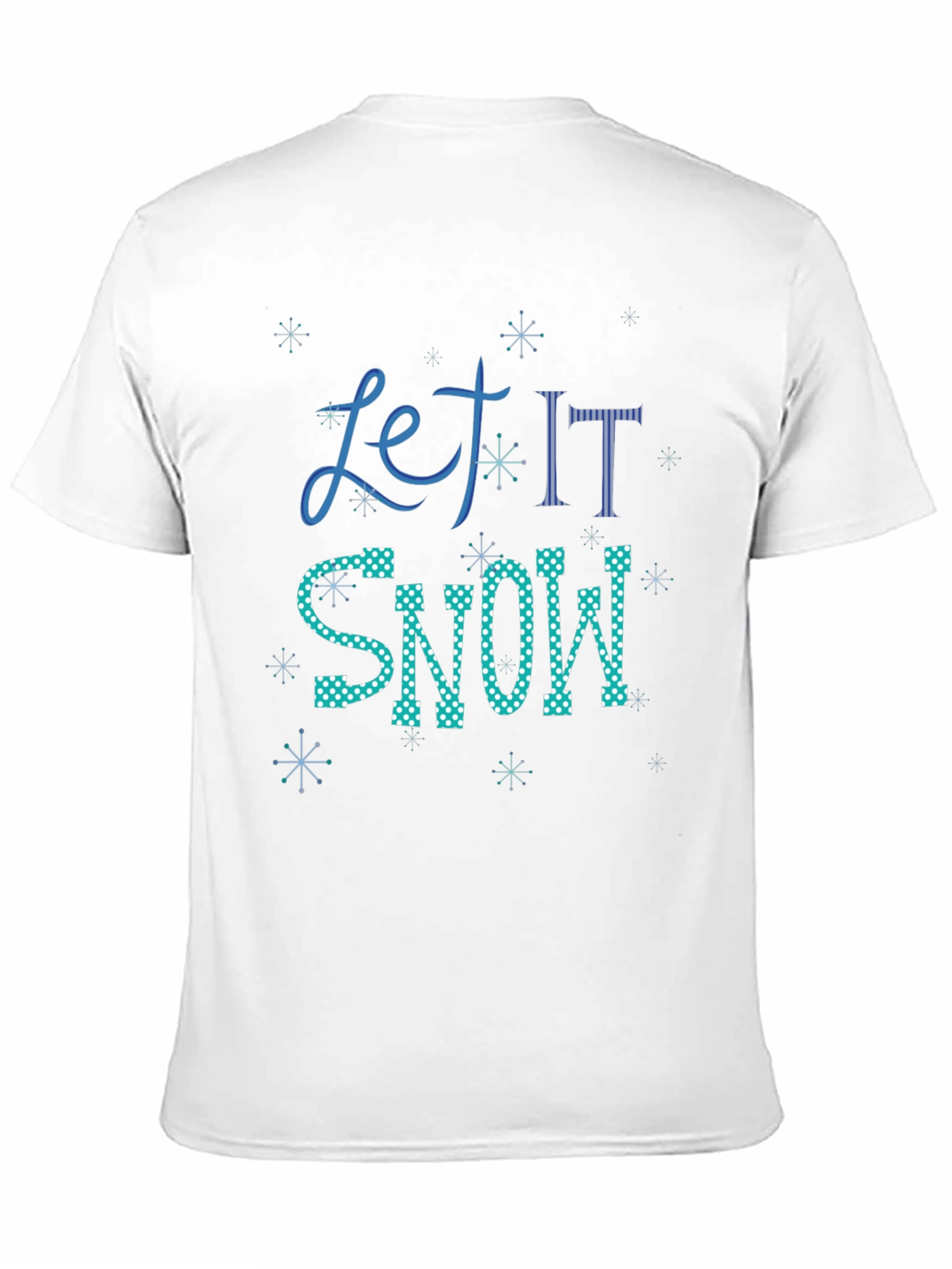 Let It Snow Graphic Tee - Black Holiday T-Shirt