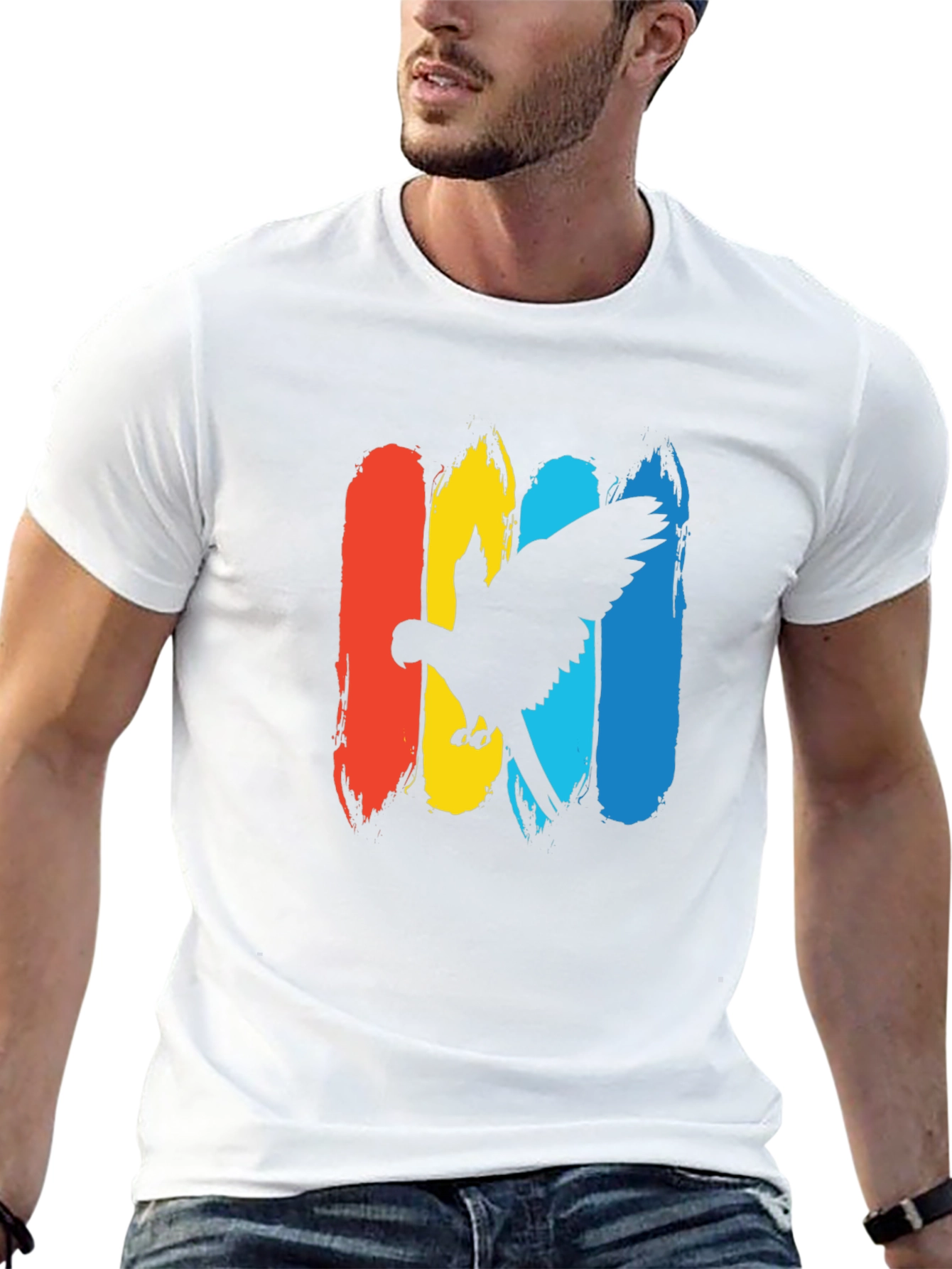 Parrot Silhouette Graphic T-Shirt