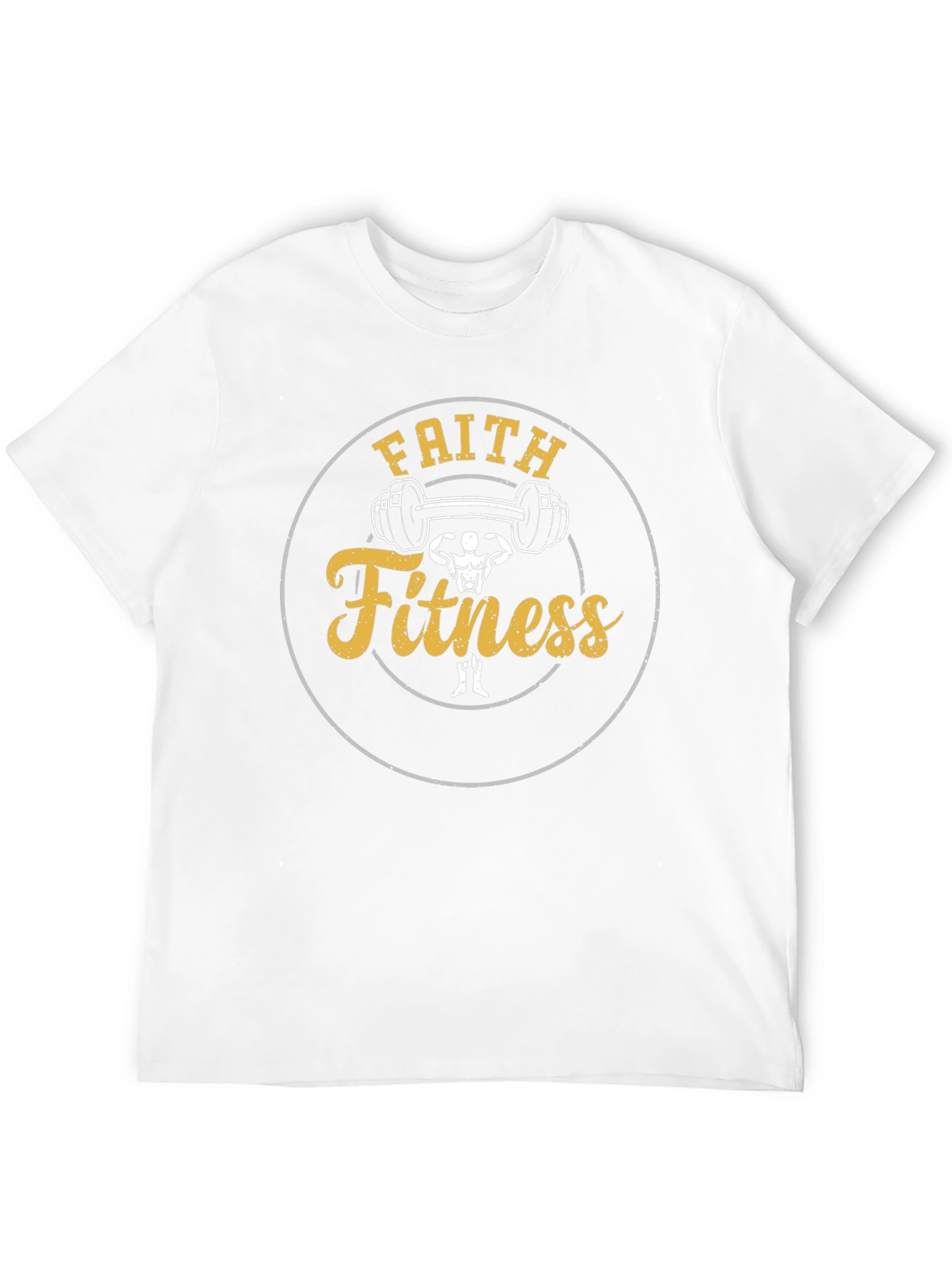 Faith Fitness Black T-Shirt - Inspirational Gym Wear