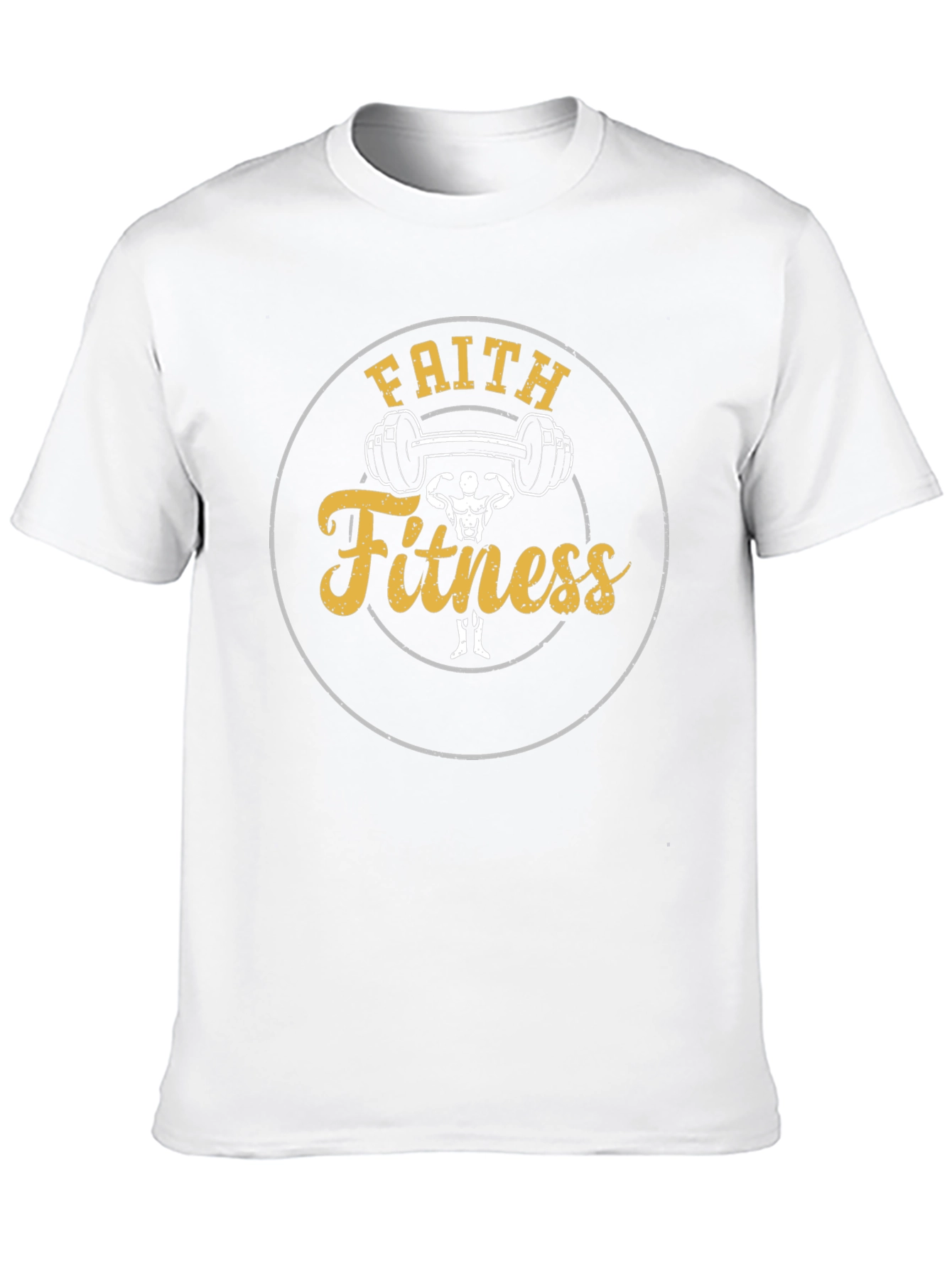 Faith Fitness Black T-Shirt - Inspirational Gym Wear