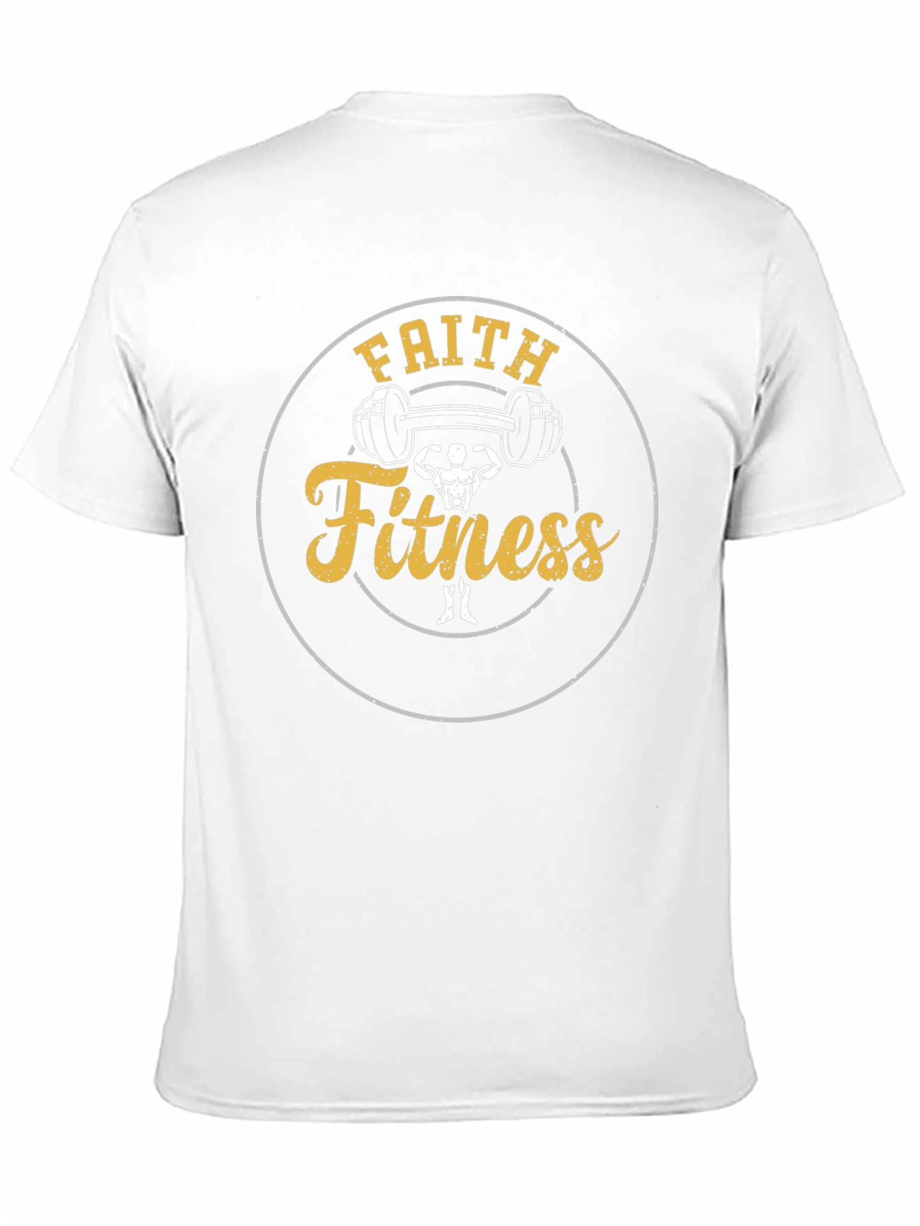 Faith Fitness Black T-Shirt - Inspirational Gym Wear